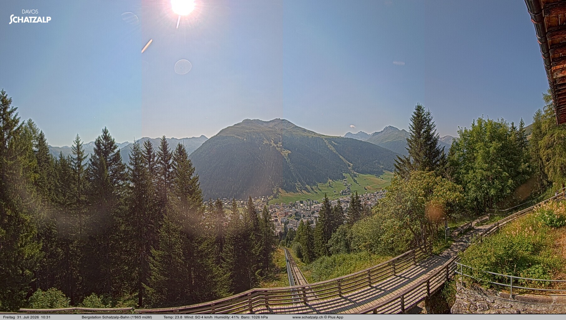 Archiv Foto Webcam Schatzalp