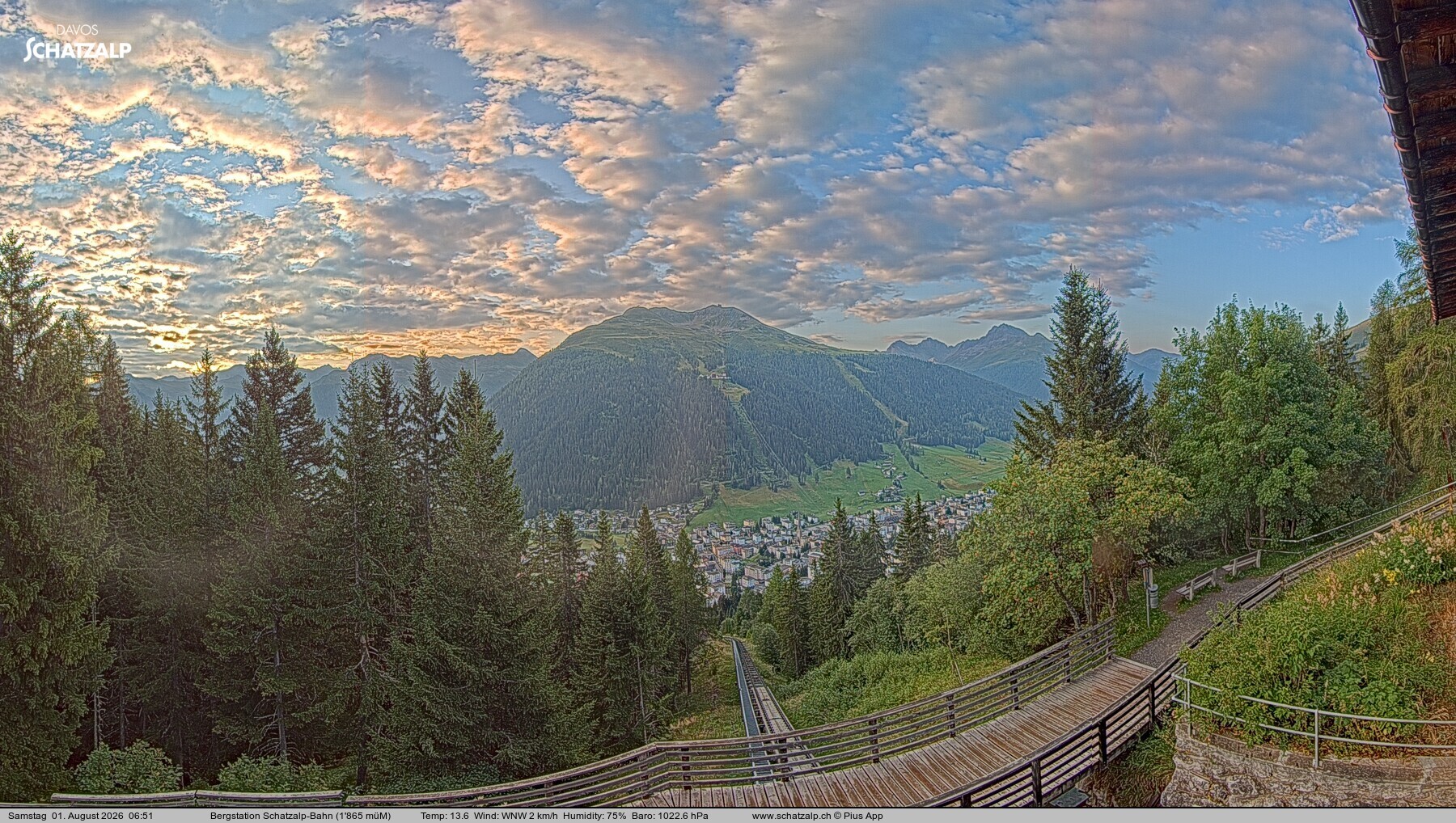 Archived image Webcam at Schatzalp
