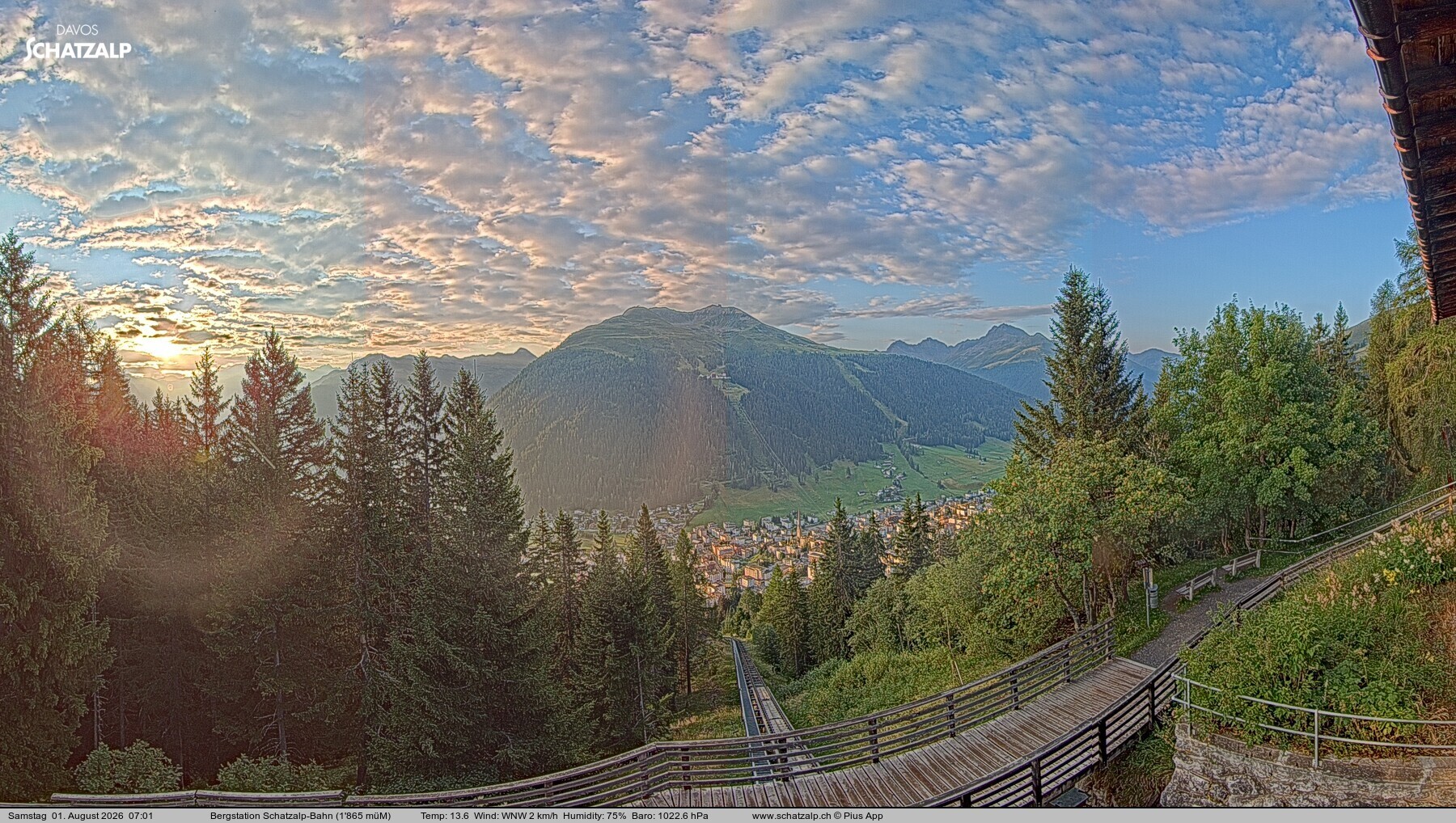 Archived image Webcam at Schatzalp