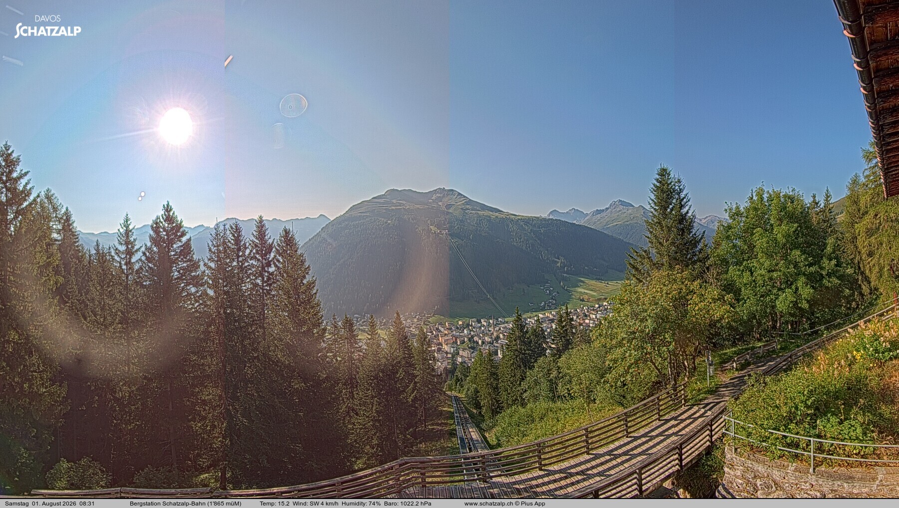 Archived image Webcam at Schatzalp