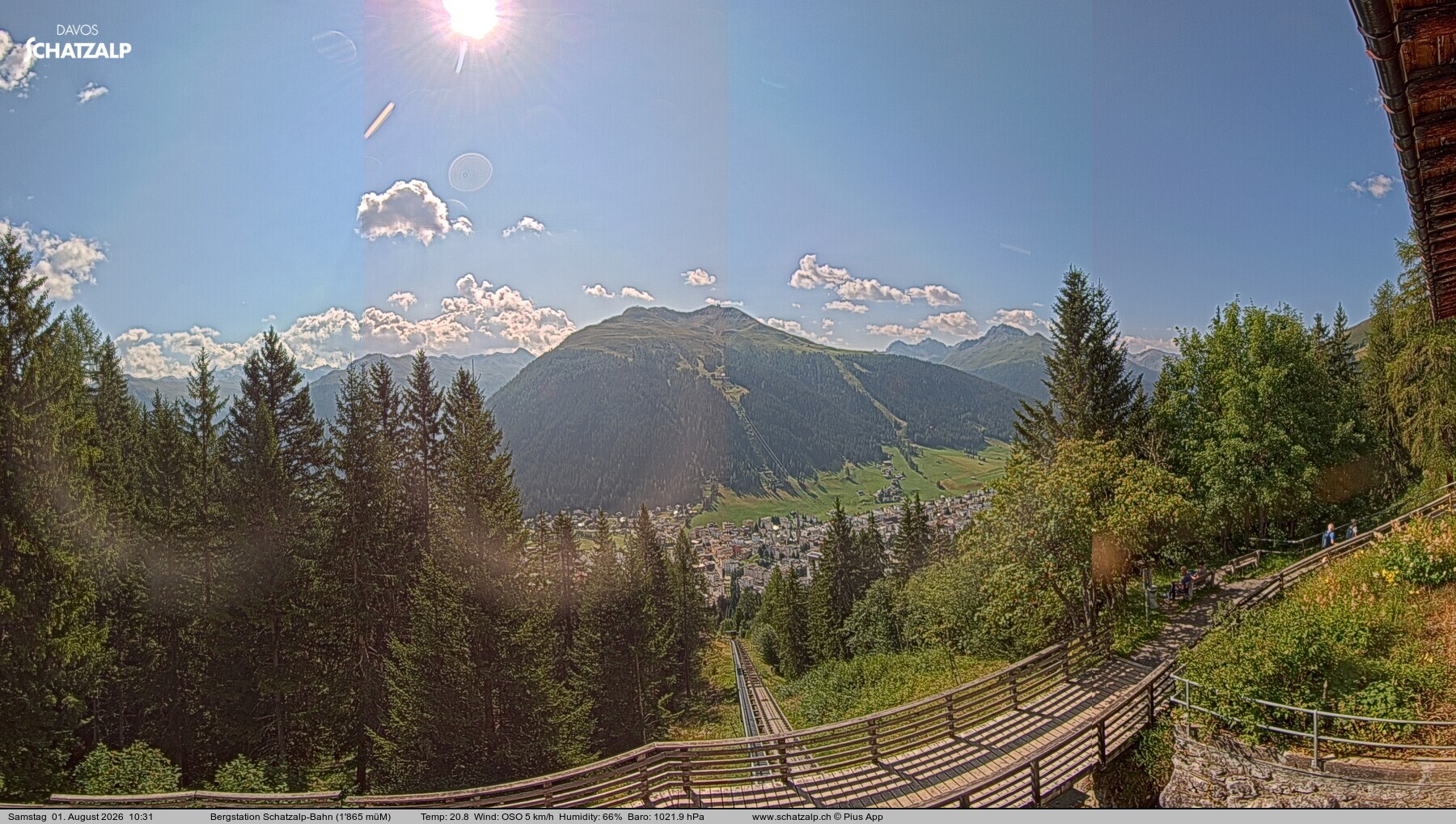 Archived image Webcam at Schatzalp