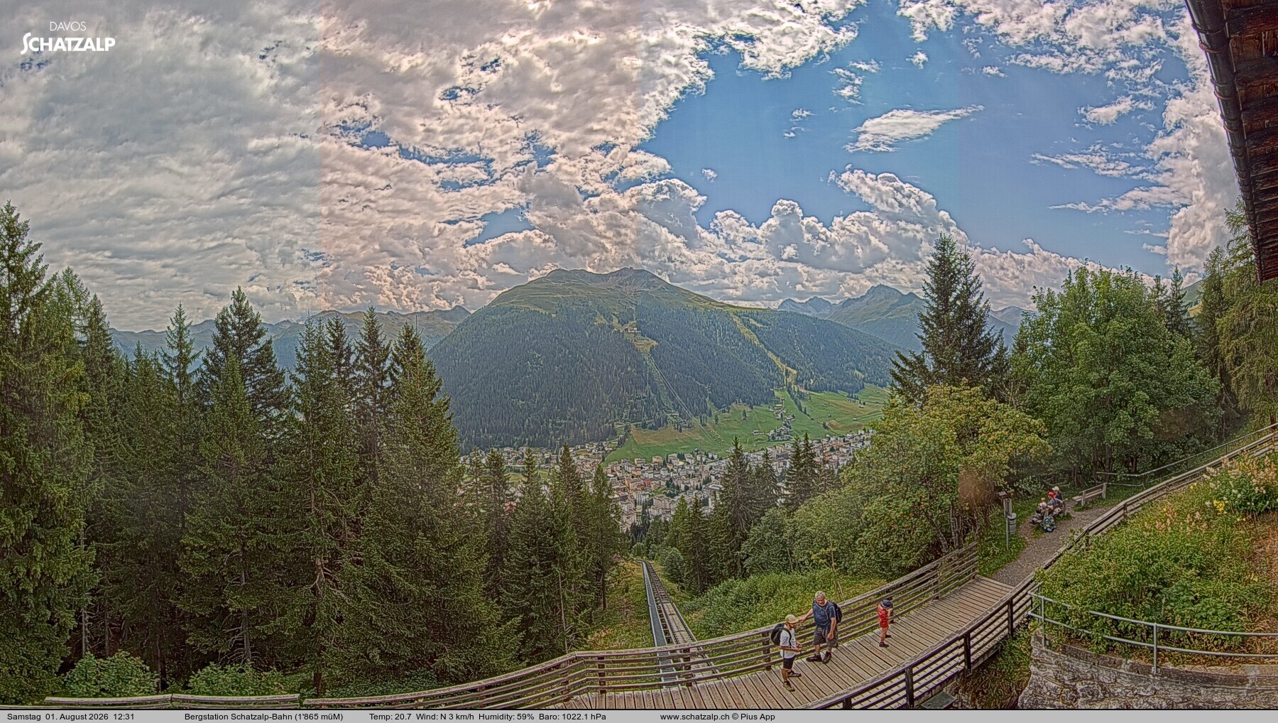 Archived image Webcam at Schatzalp