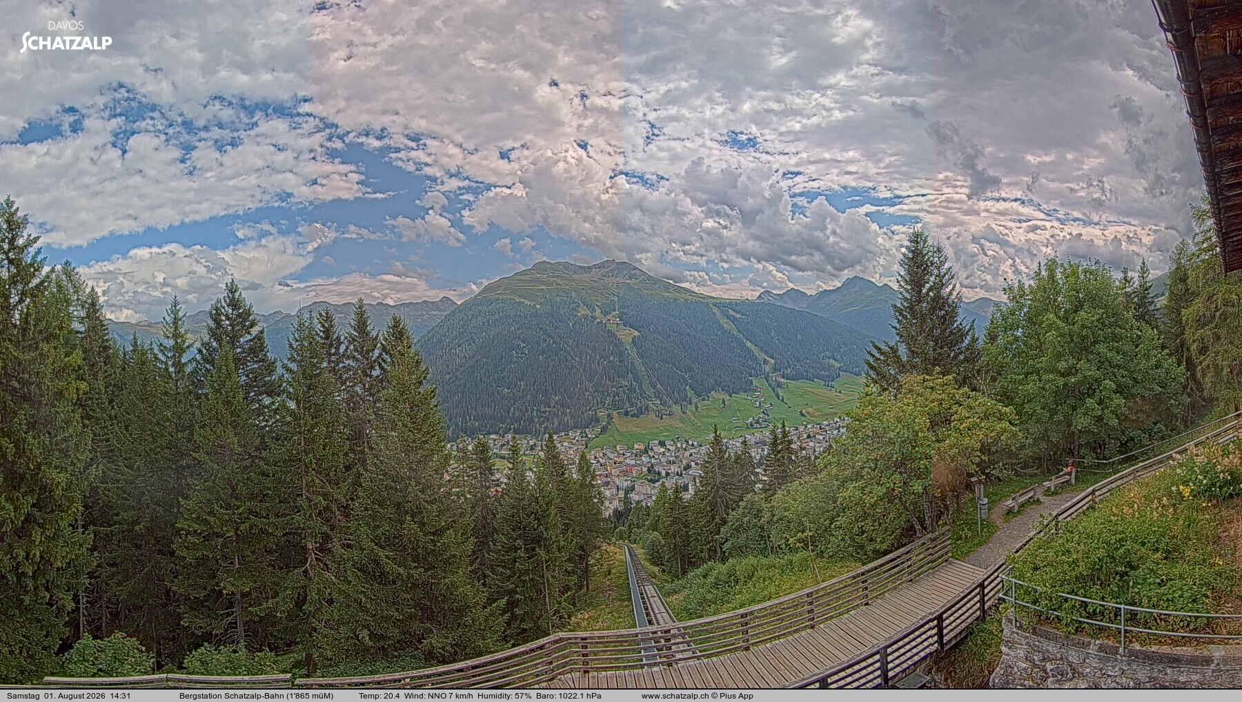 Archived image Webcam at Schatzalp