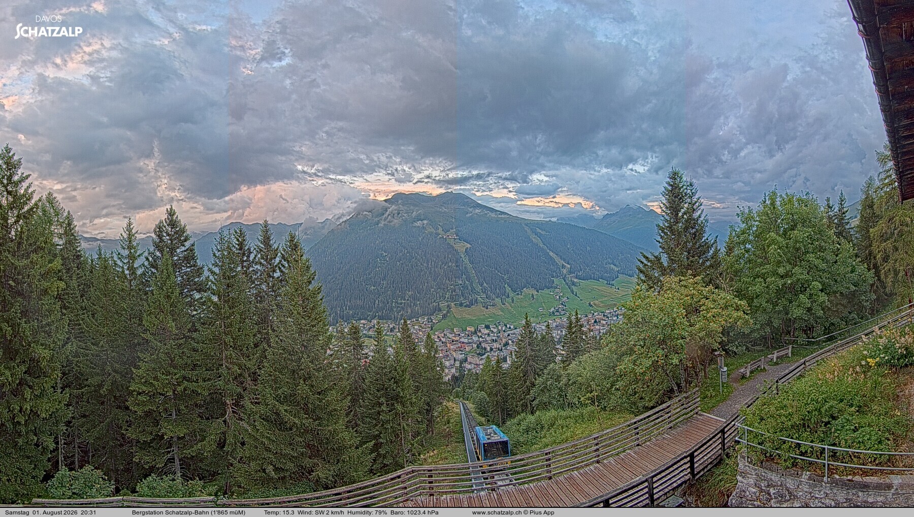 Archived image Webcam at Schatzalp