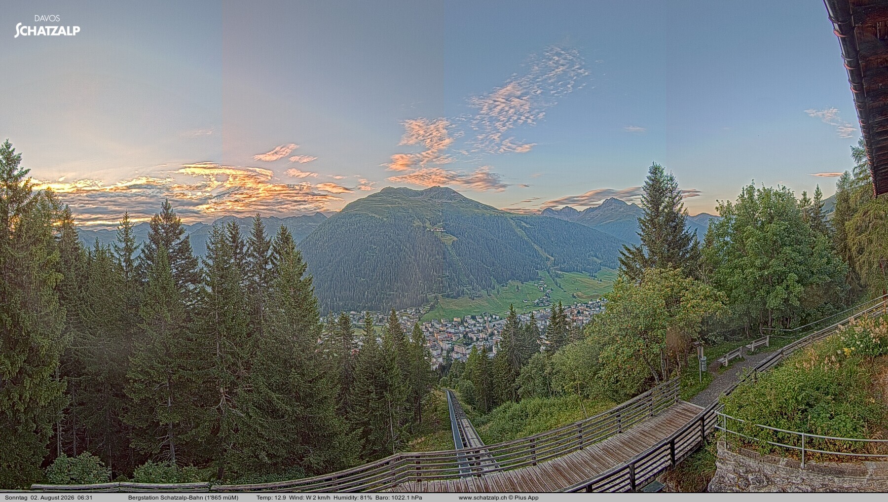 Archived image Webcam at Schatzalp