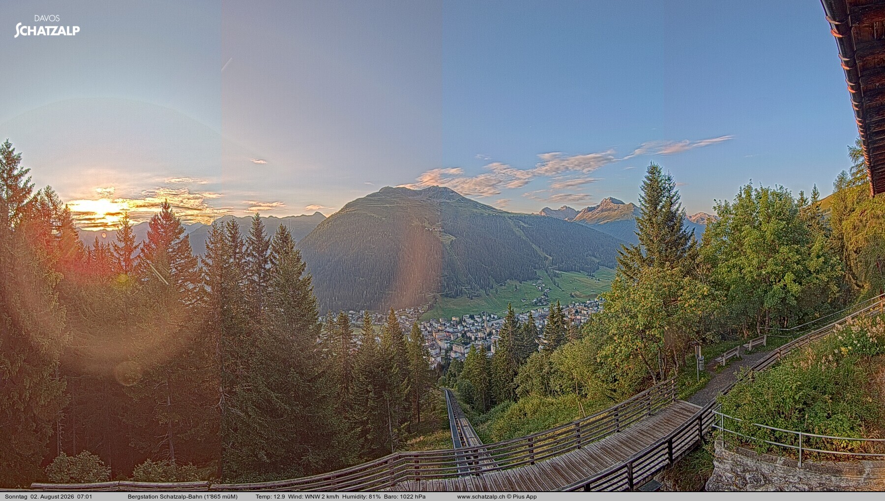 Archived image Webcam at Schatzalp