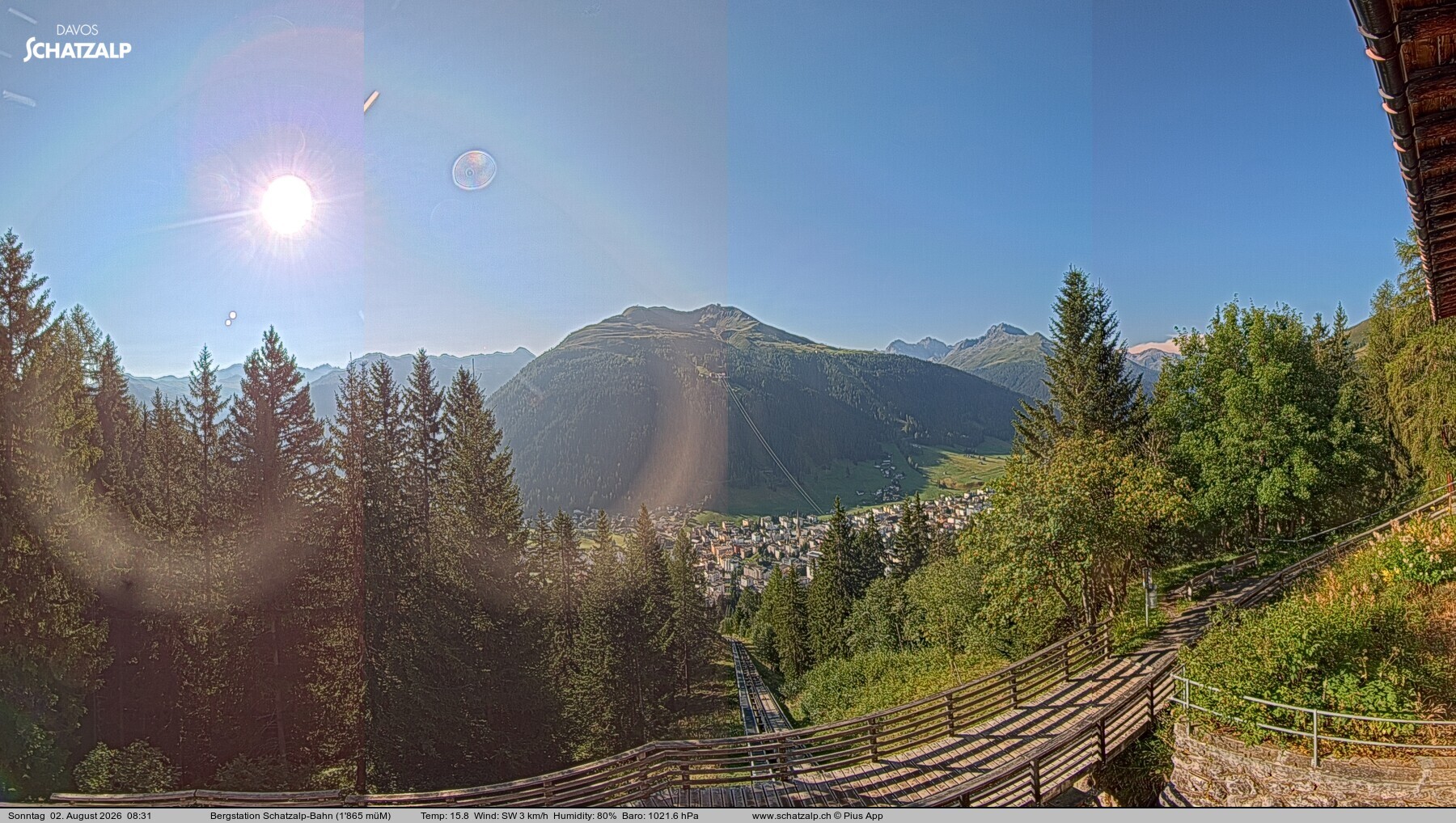 Archived image Webcam at Schatzalp