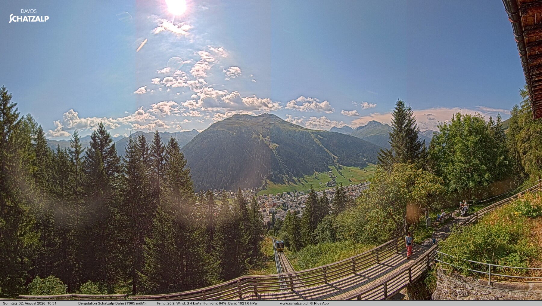 Archived image Webcam at Schatzalp