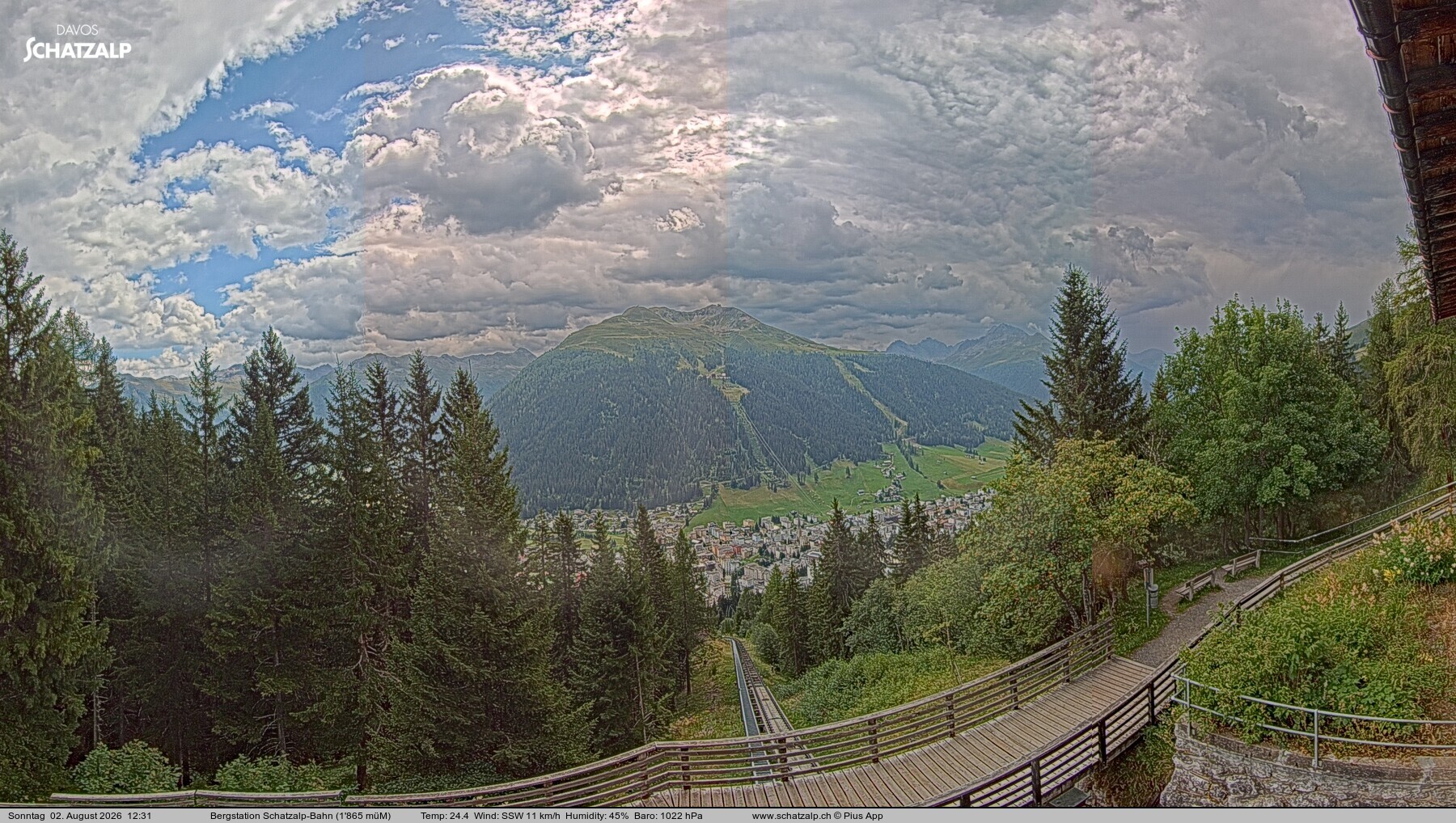 Archived image Webcam at Schatzalp