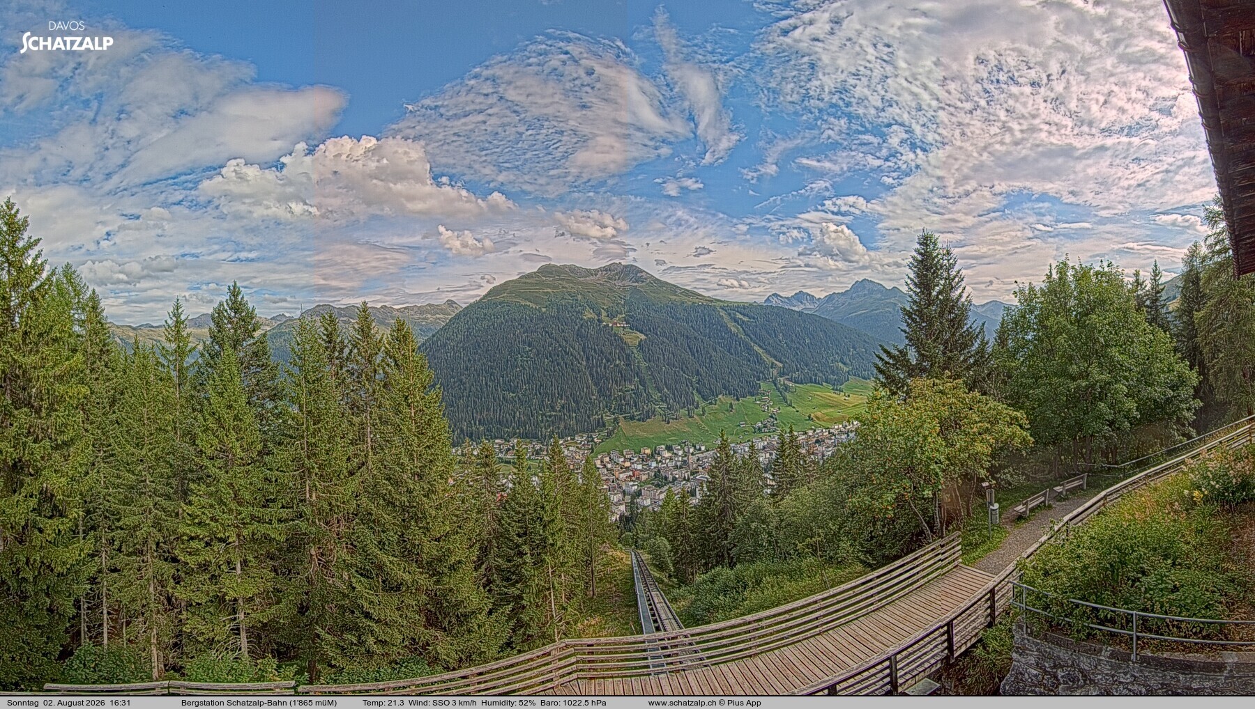 Archived image Webcam at Schatzalp