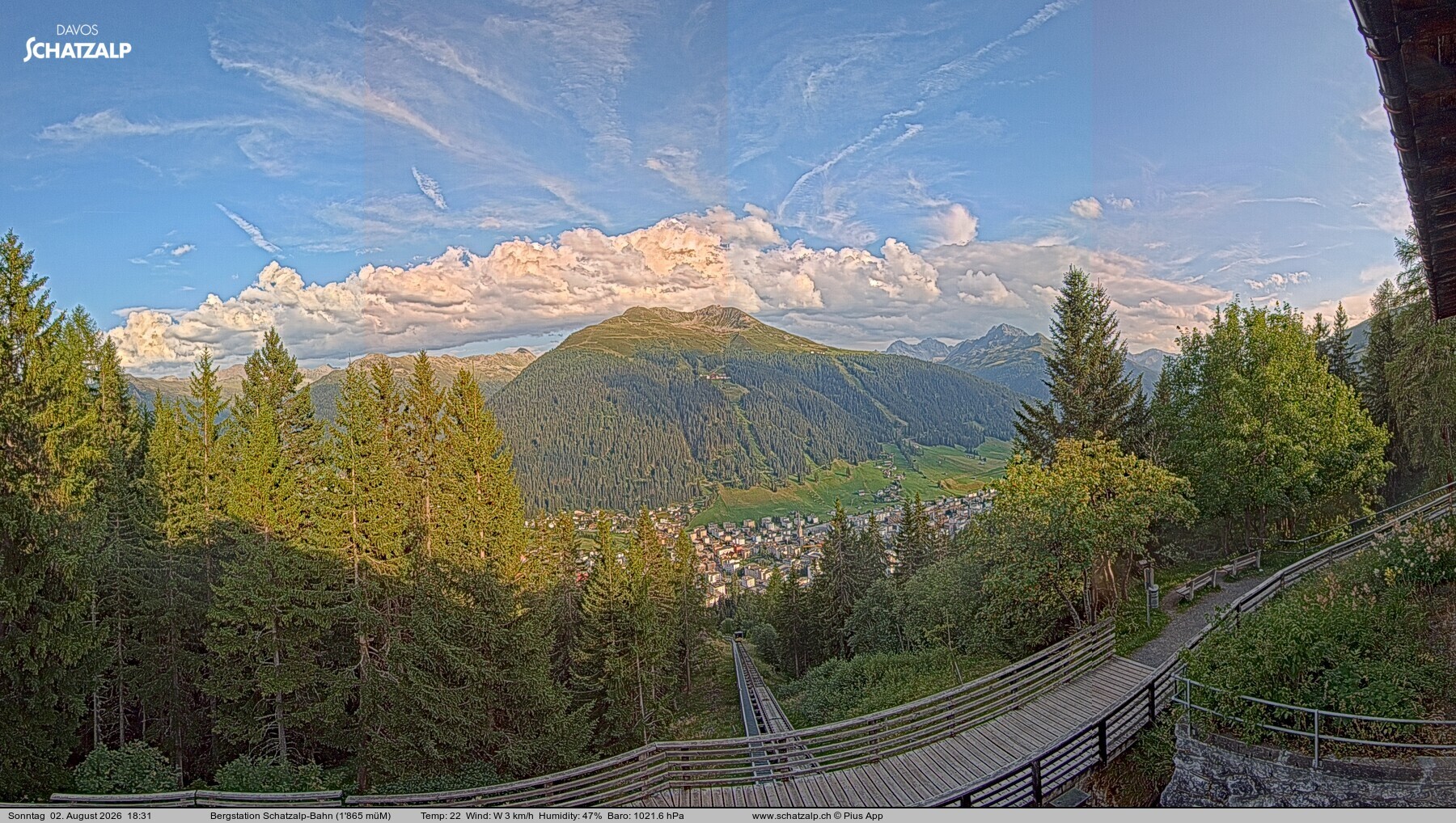 Archiv Foto Webcam Schatzalp