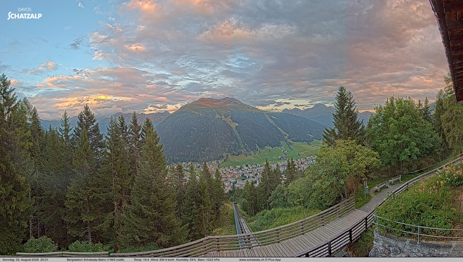 Archiv Foto Webcam Schatzalp