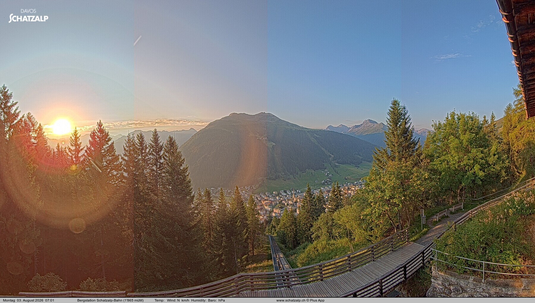 Archiv Foto Webcam Schatzalp