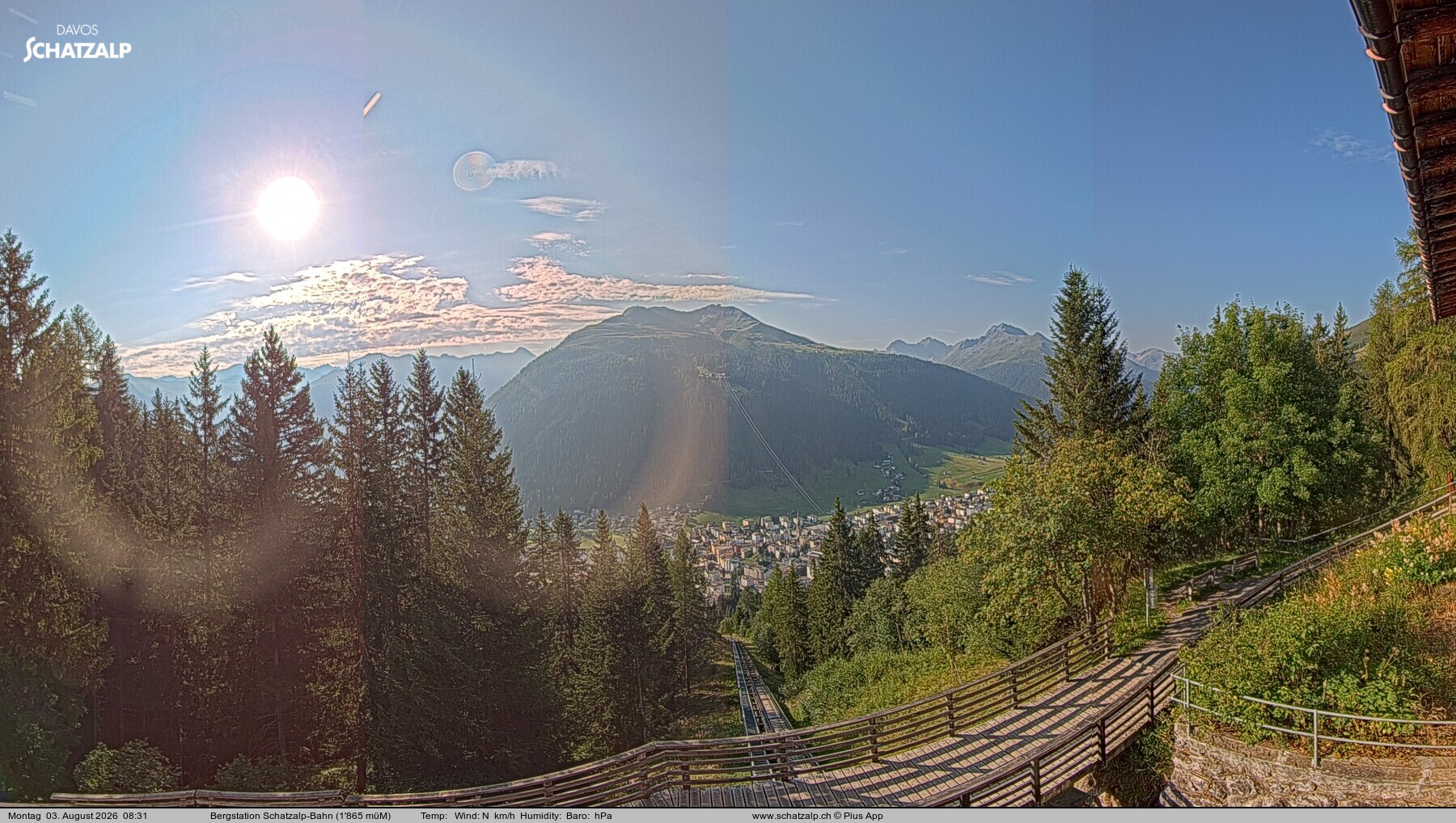 Archiv Foto Webcam Schatzalp