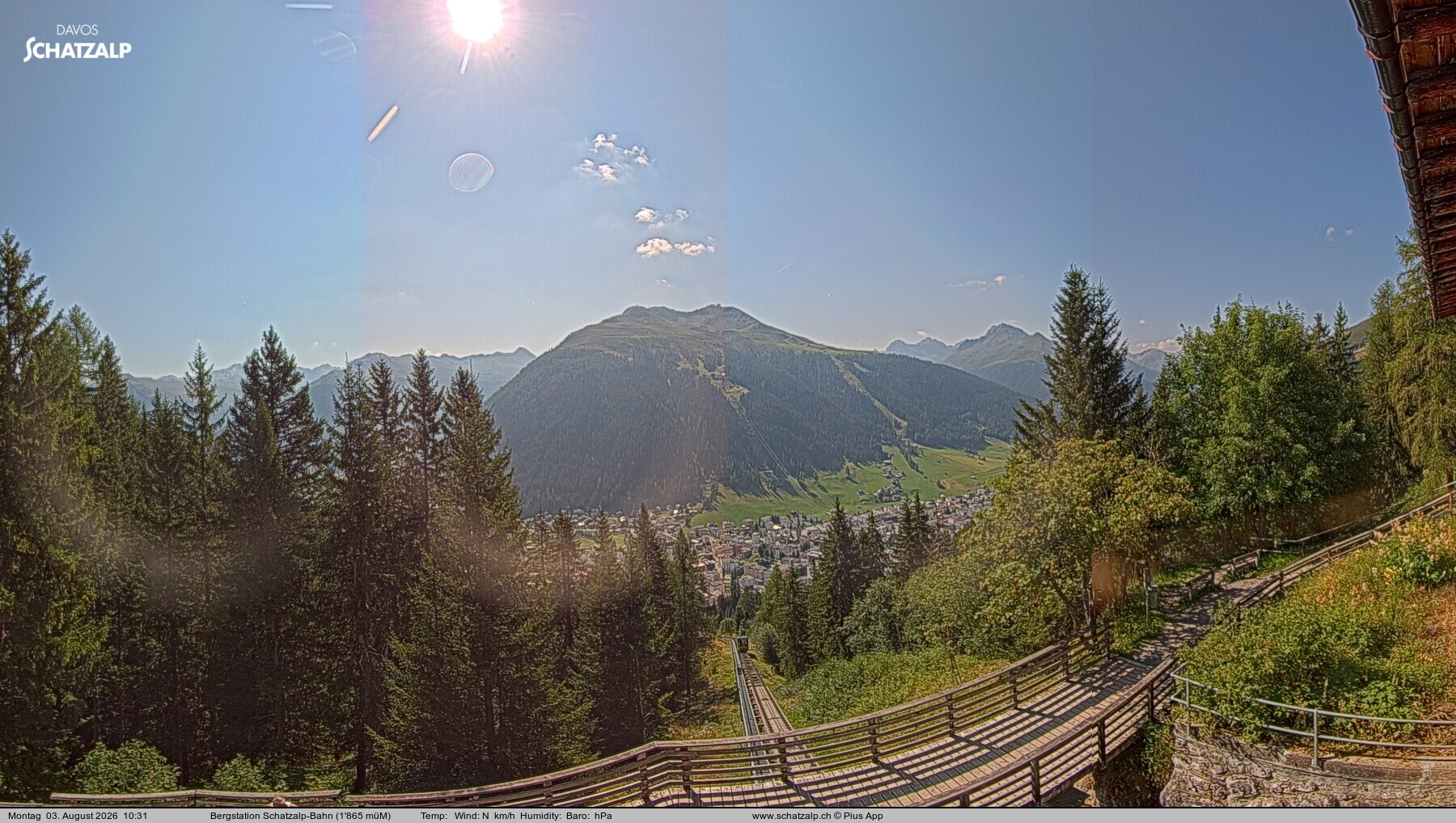 Archiv Foto Webcam Schatzalp