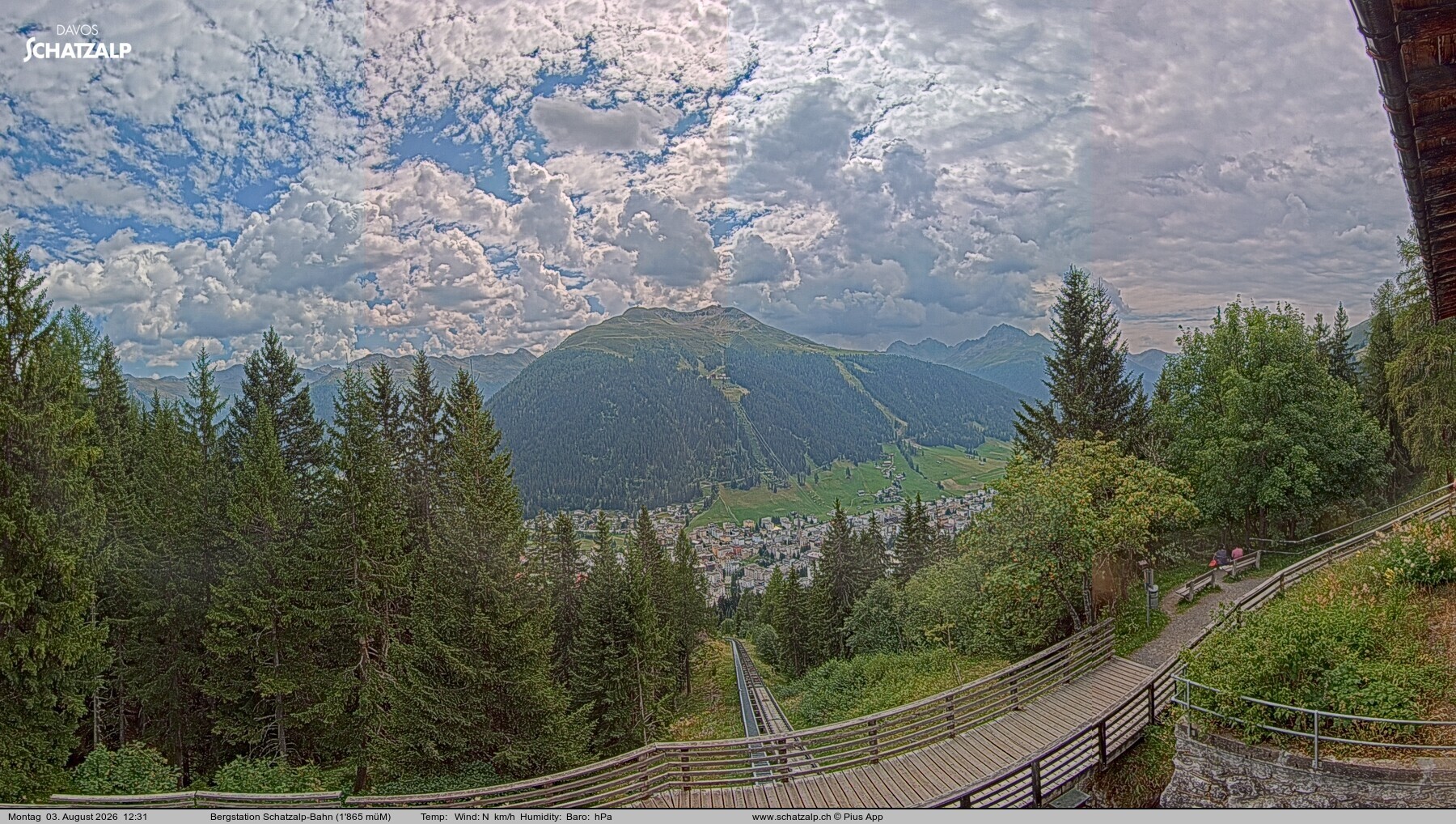 Archiv Foto Webcam Schatzalp