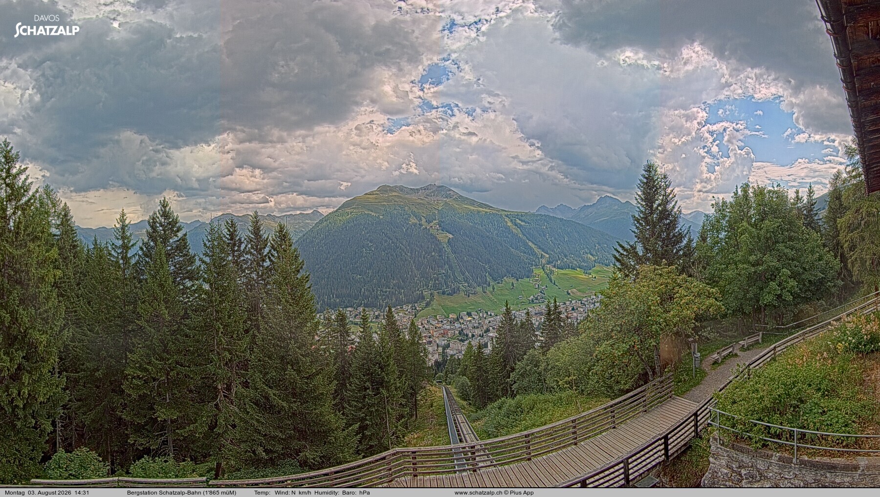 Archiv Foto Webcam Schatzalp