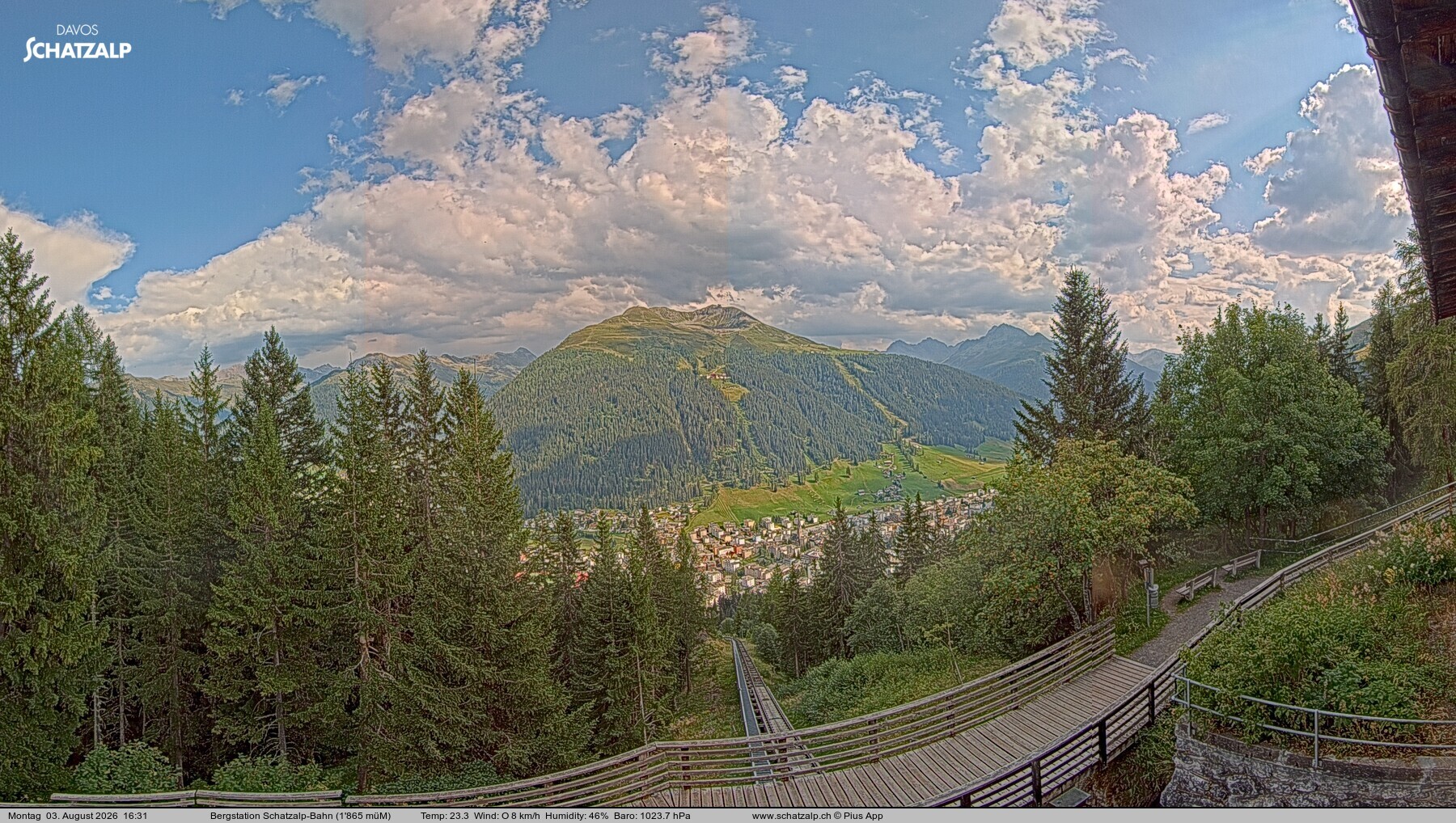Archiv Foto Webcam Schatzalp
