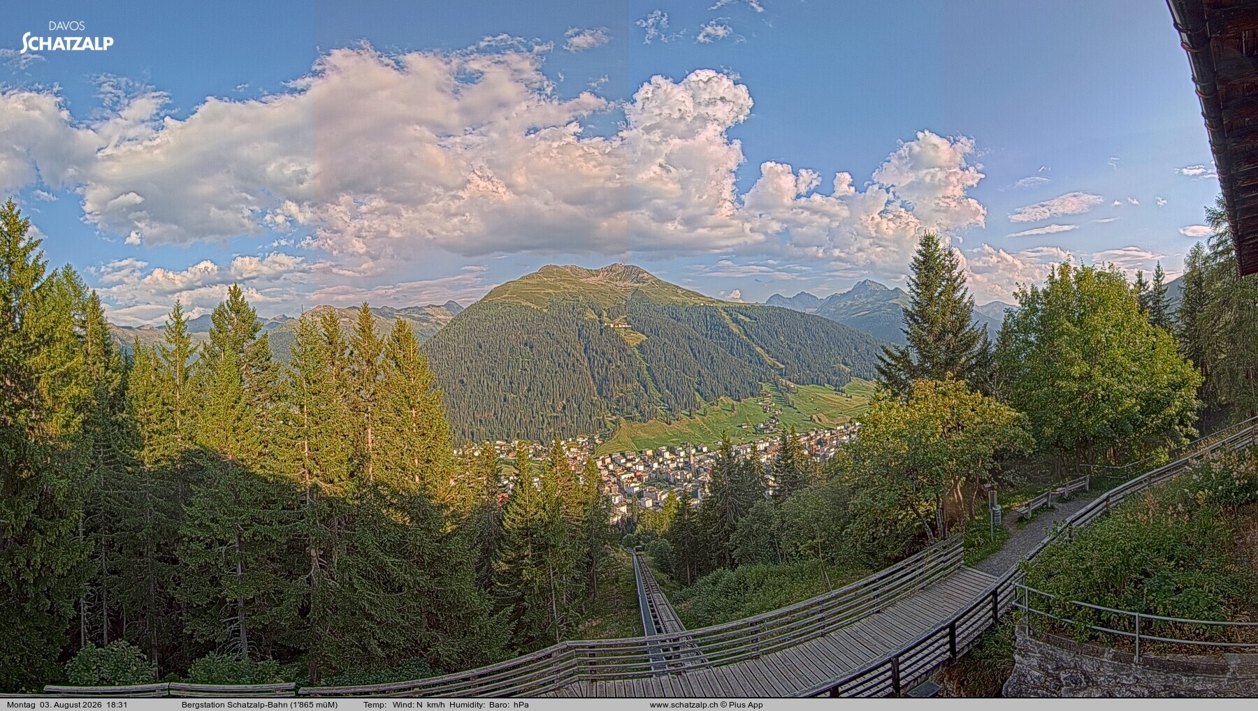 Archiv Foto Webcam Schatzalp