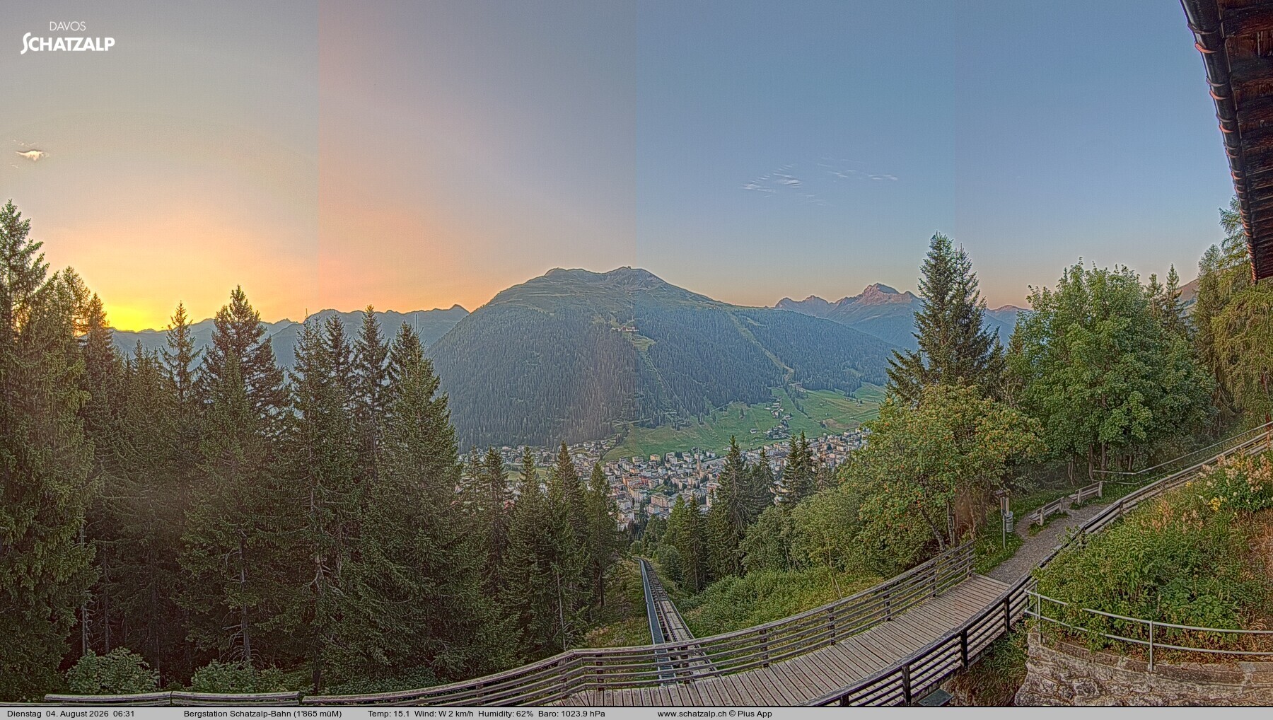 Archiv Foto Webcam Schatzalp