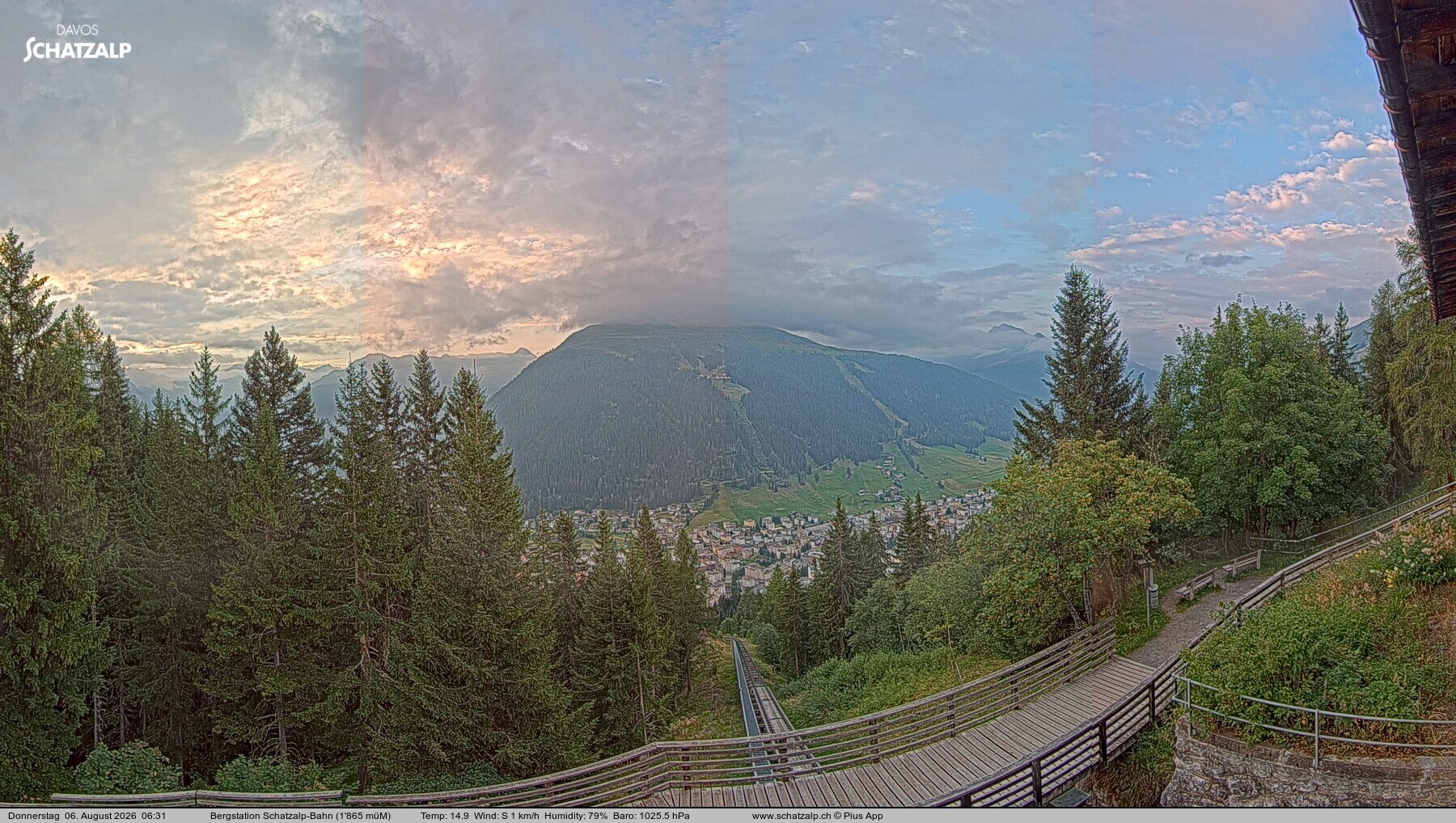Archiv Foto Webcam Schatzalp