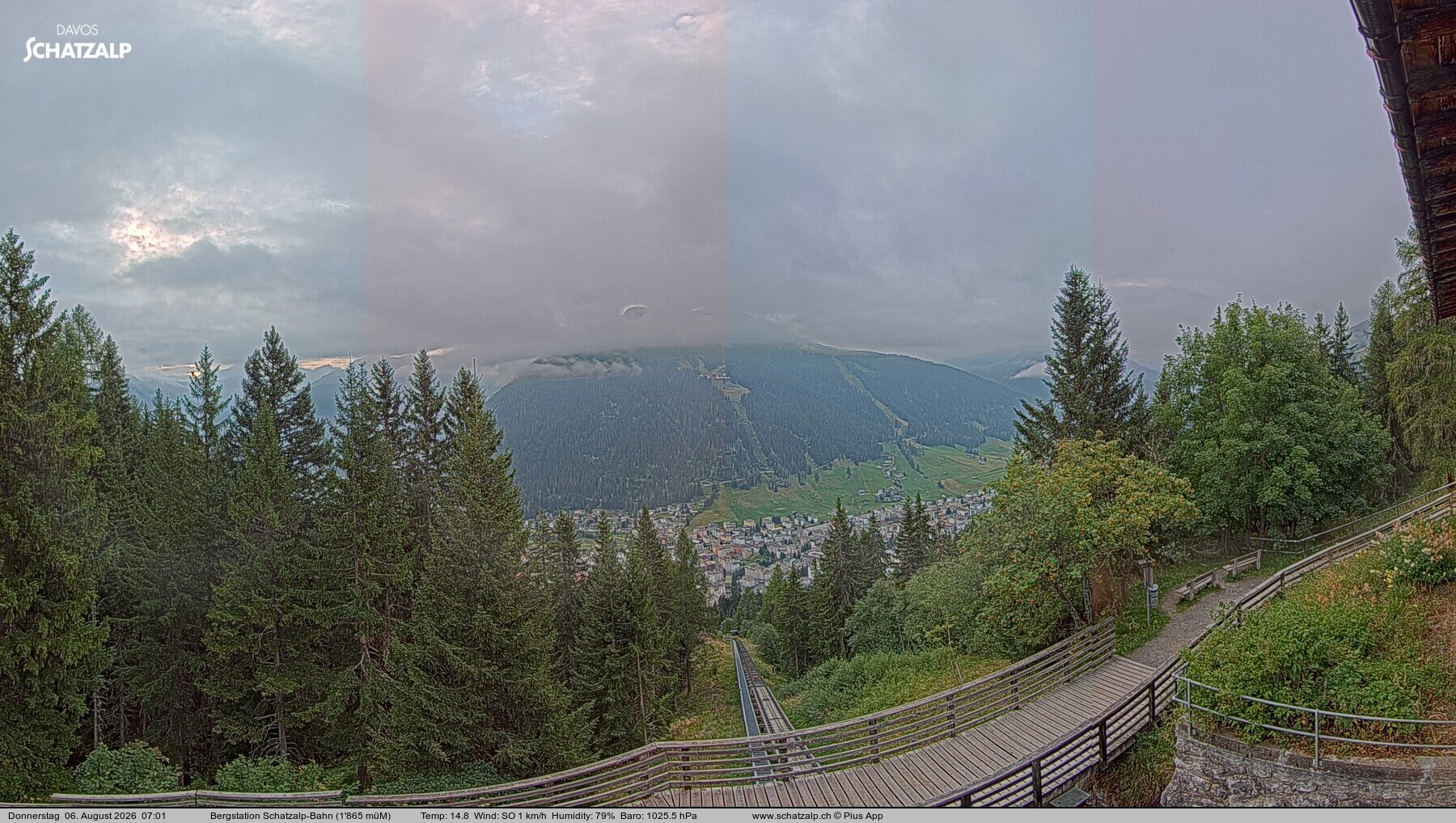 Archiv Foto Webcam Schatzalp