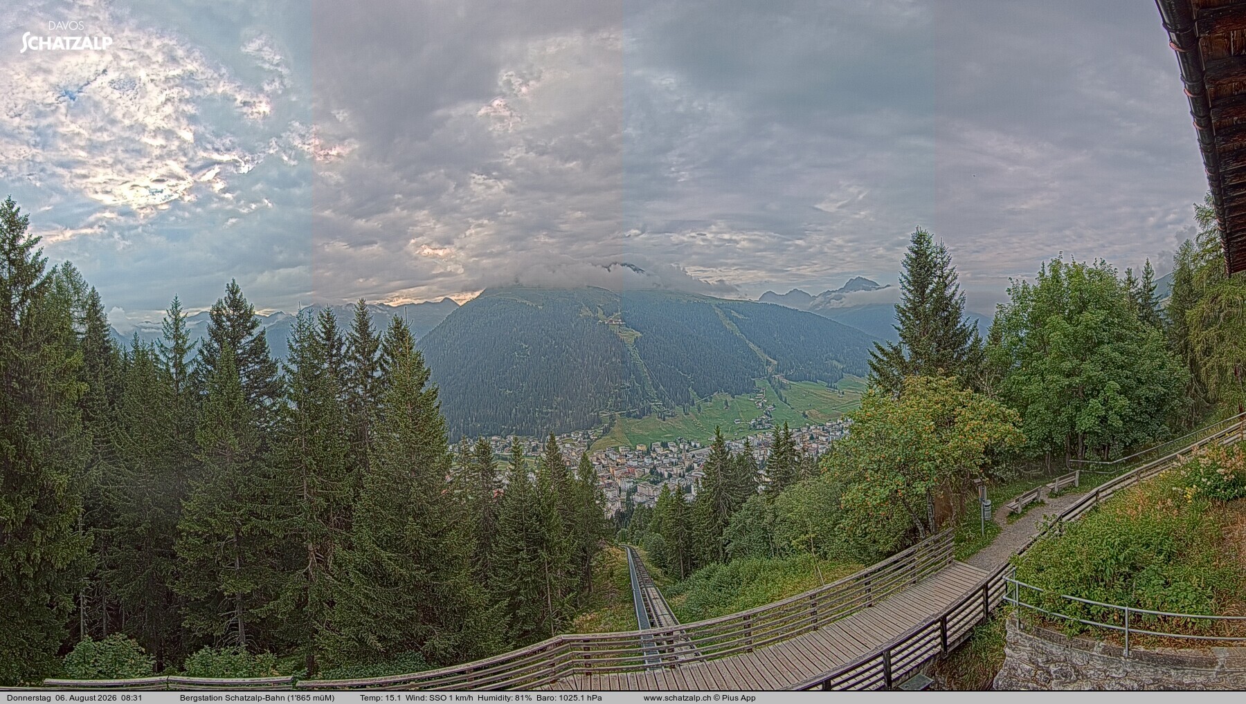Archiv Foto Webcam Schatzalp