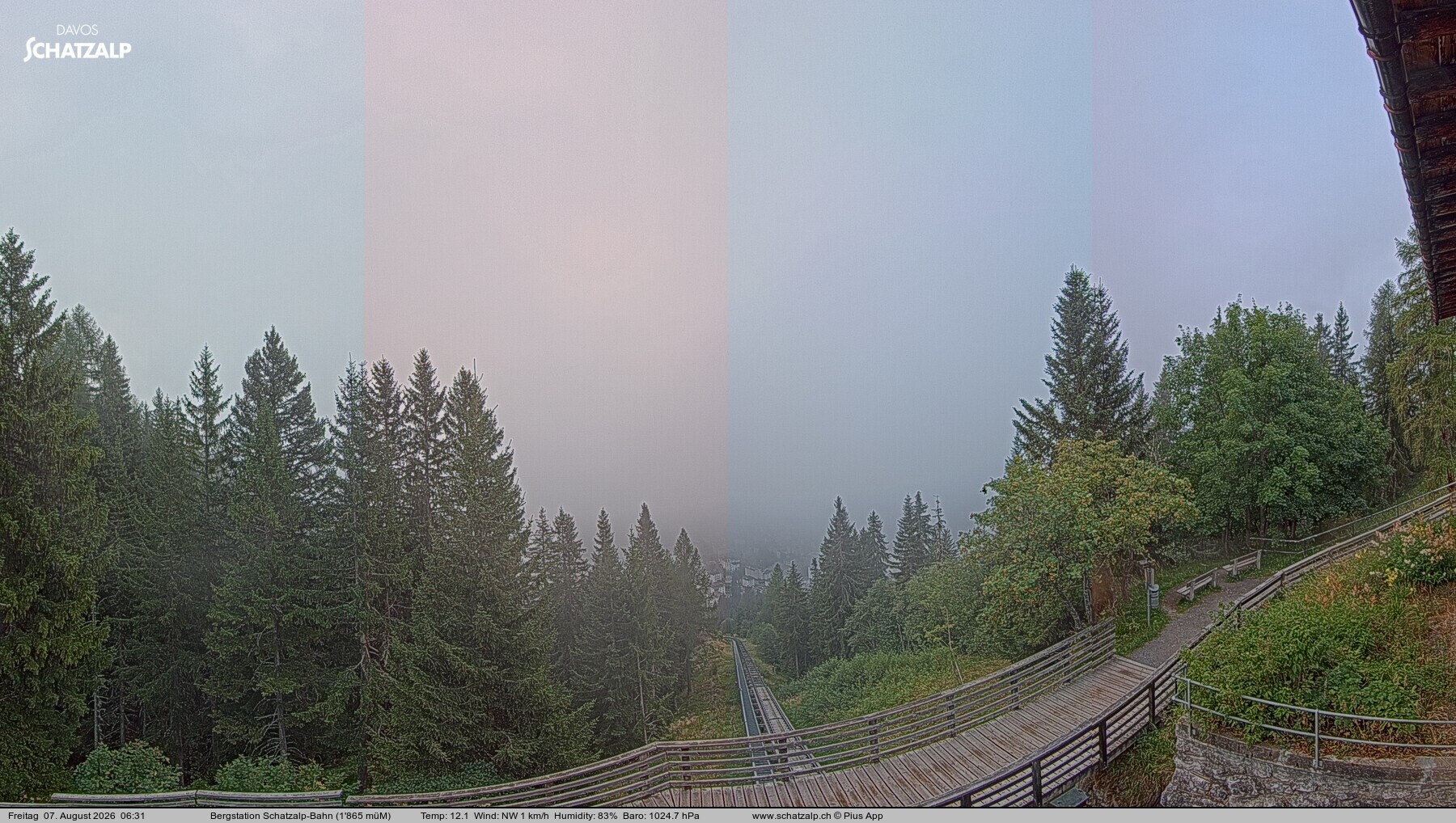 Archiv Foto Webcam Schatzalp