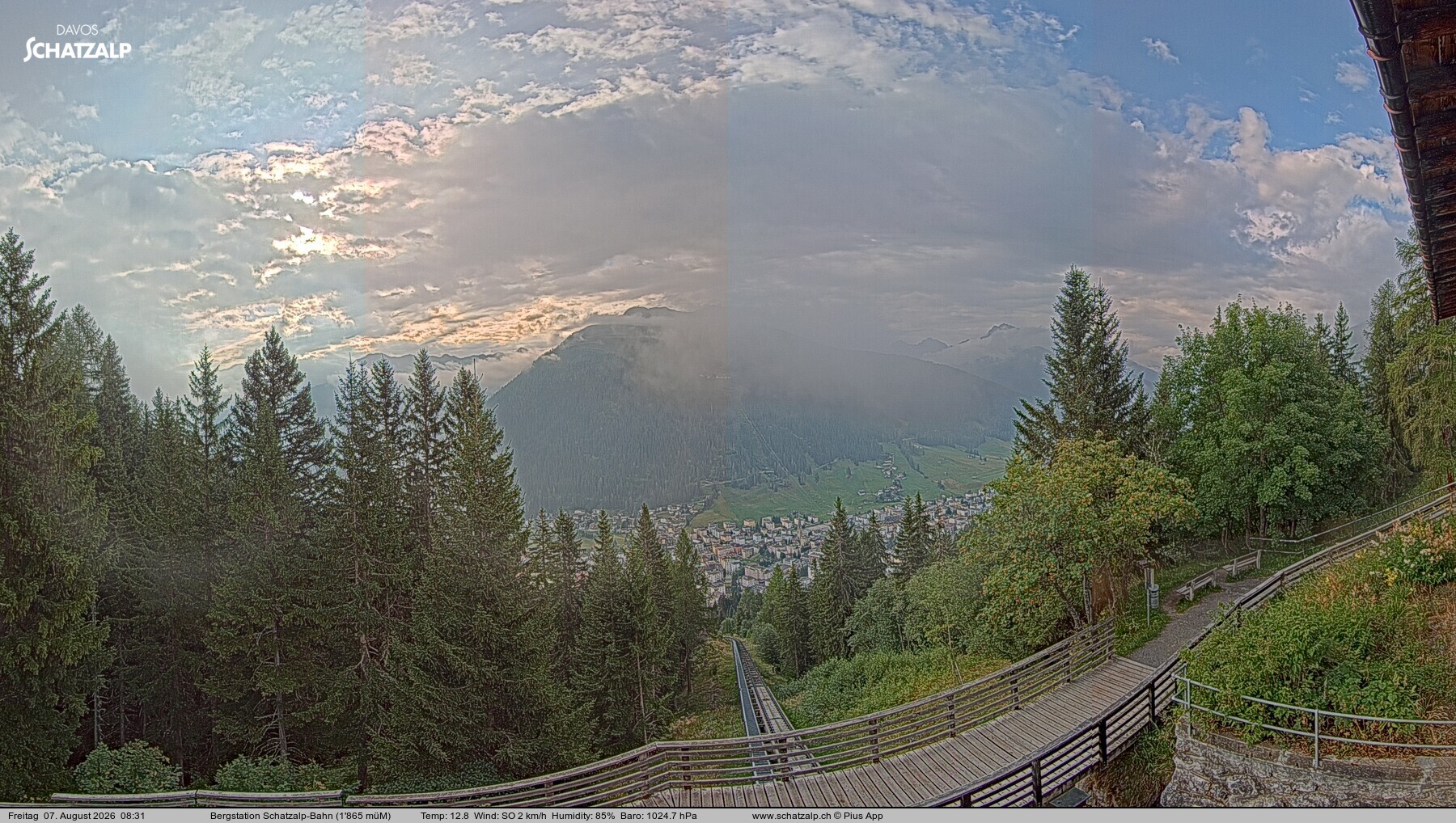 Archiv Foto Webcam Schatzalp