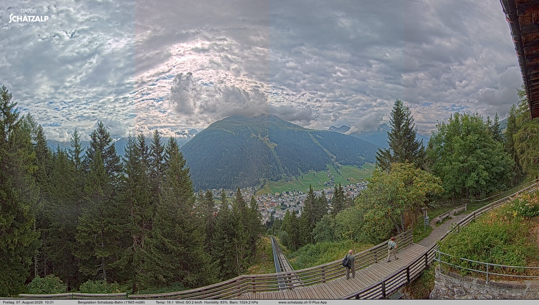 Archiv Foto Webcam Schatzalp