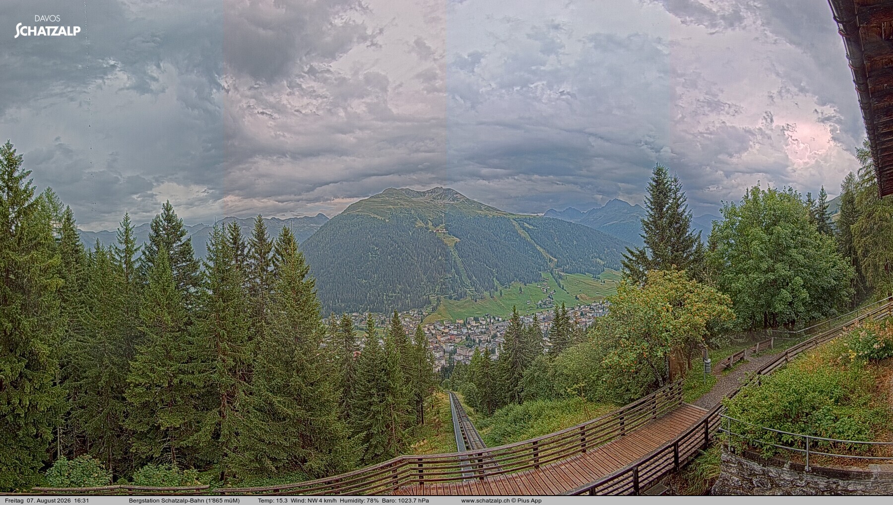 Archiv Foto Webcam Schatzalp