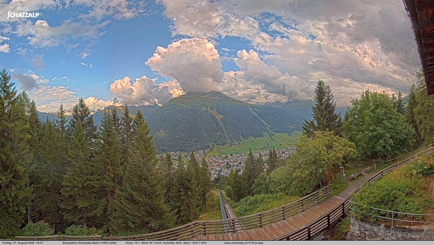 Archiv Foto Webcam Schatzalp