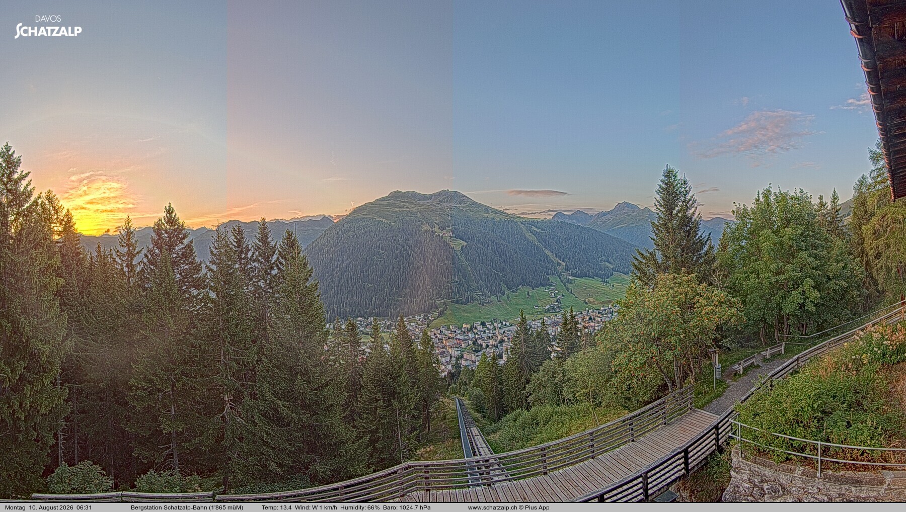 Archiv Foto Webcam Schatzalp