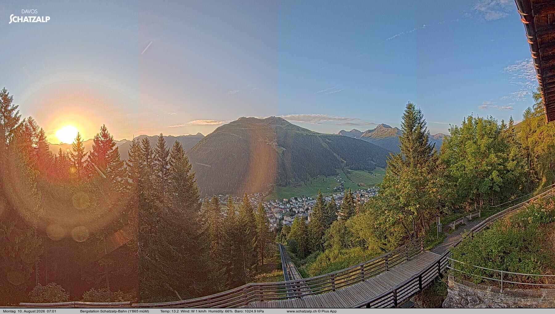 Archiv Foto Webcam Schatzalp