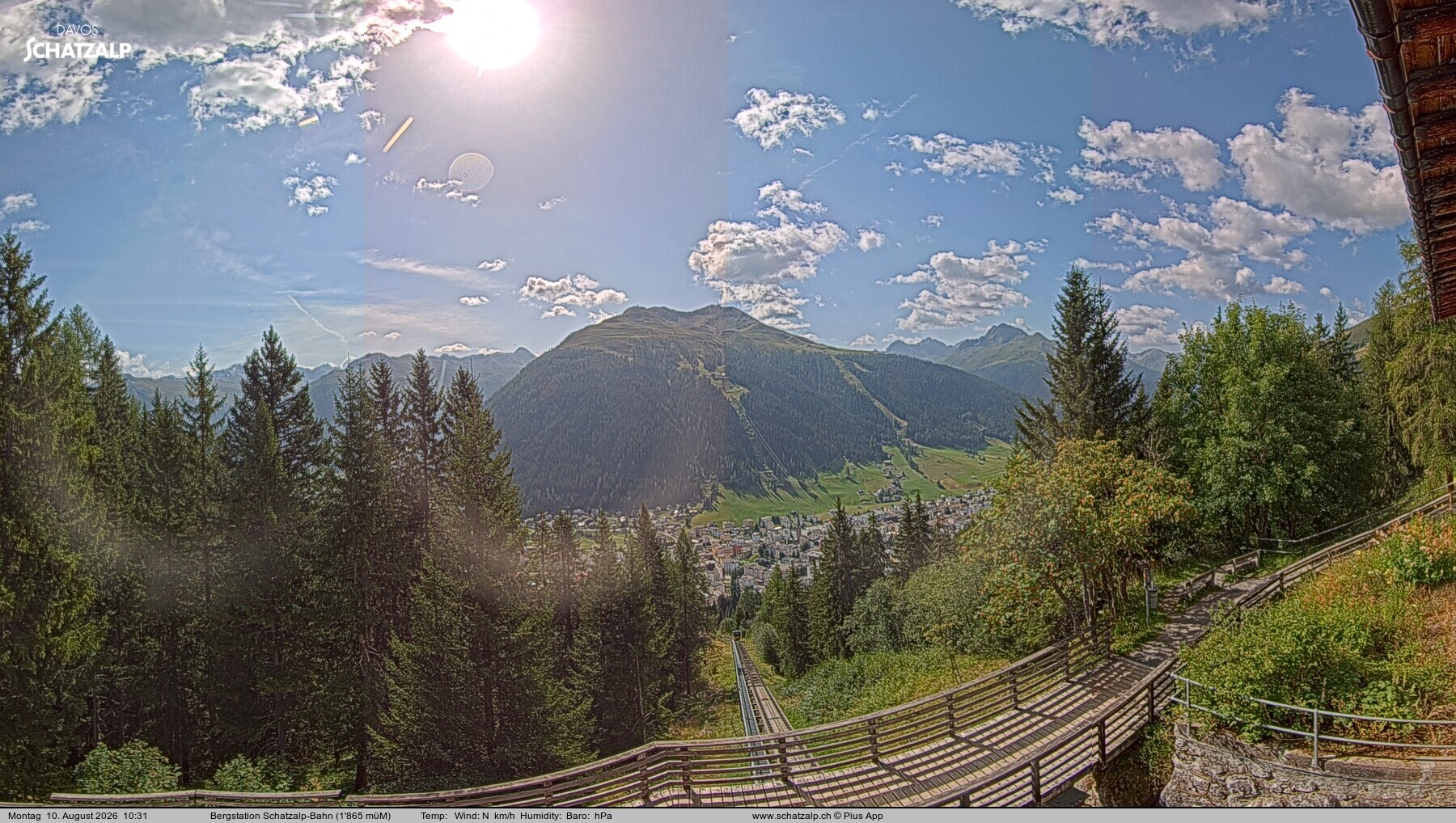 Archiv Foto Webcam Schatzalp
