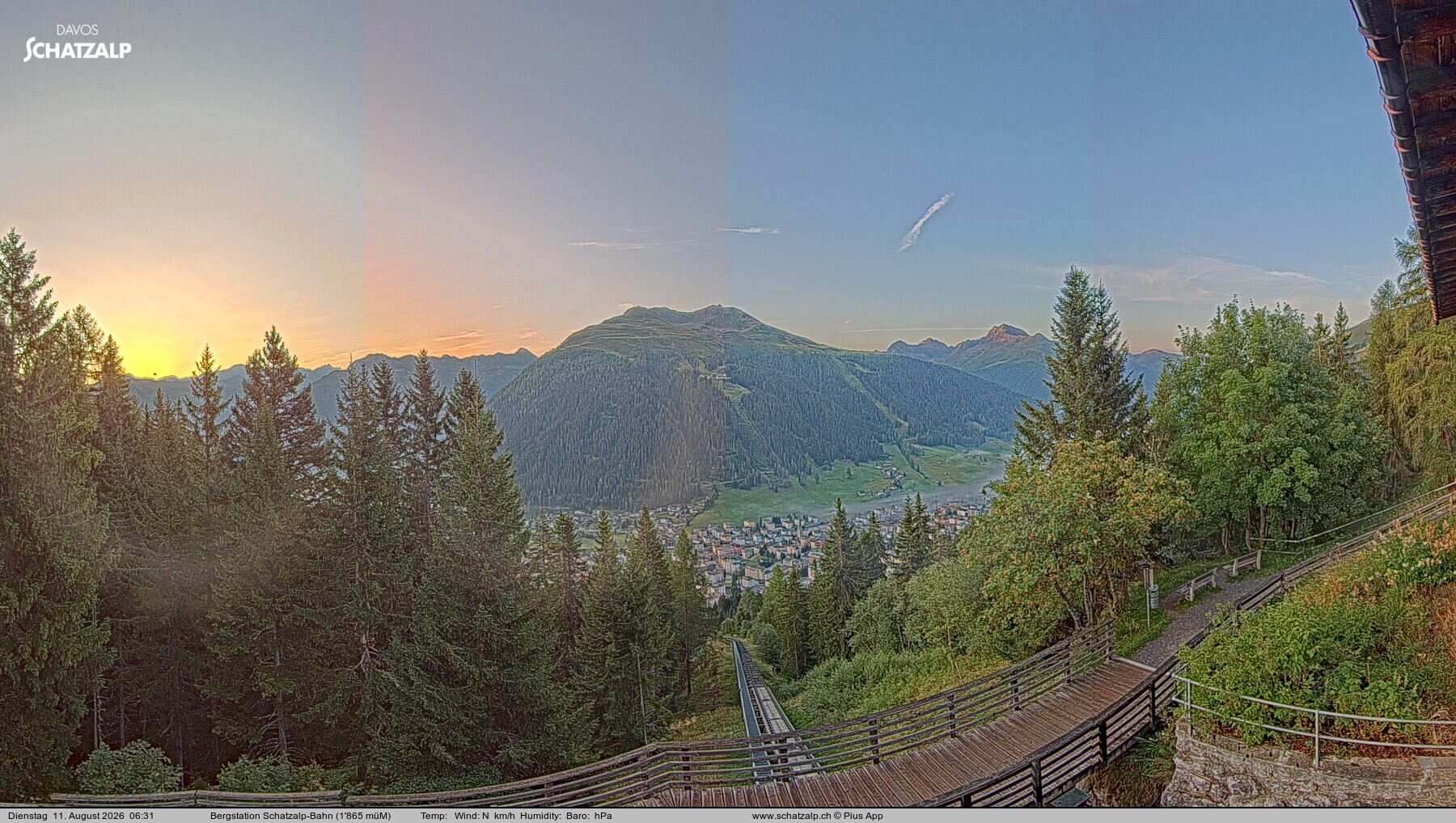 Archiv Foto Webcam Schatzalp