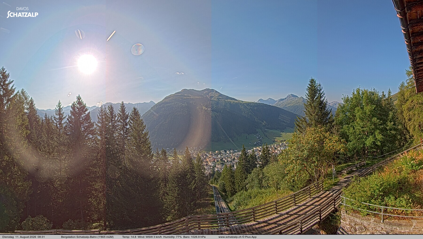 Archiv Foto Webcam Schatzalp
