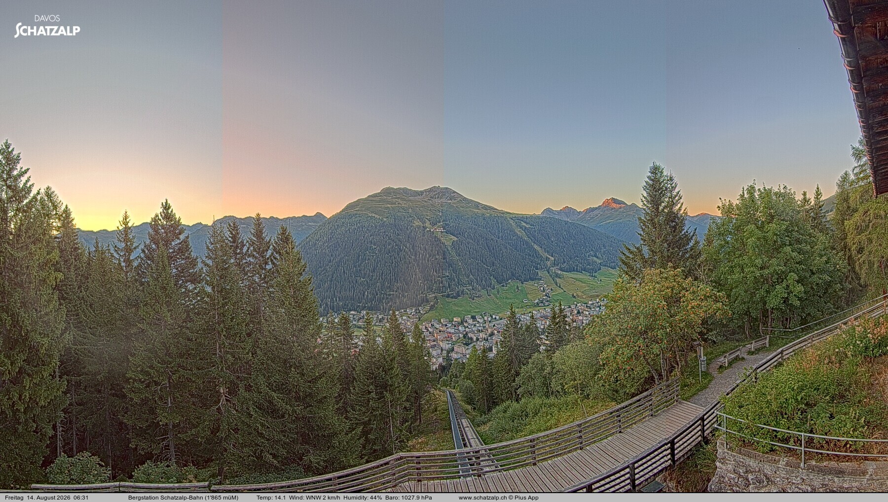 Archiv Foto Webcam Schatzalp