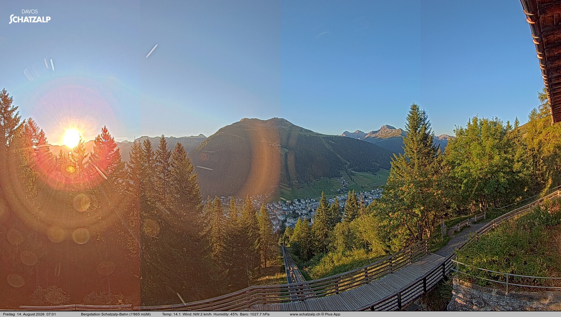 Archiv Foto Webcam Schatzalp