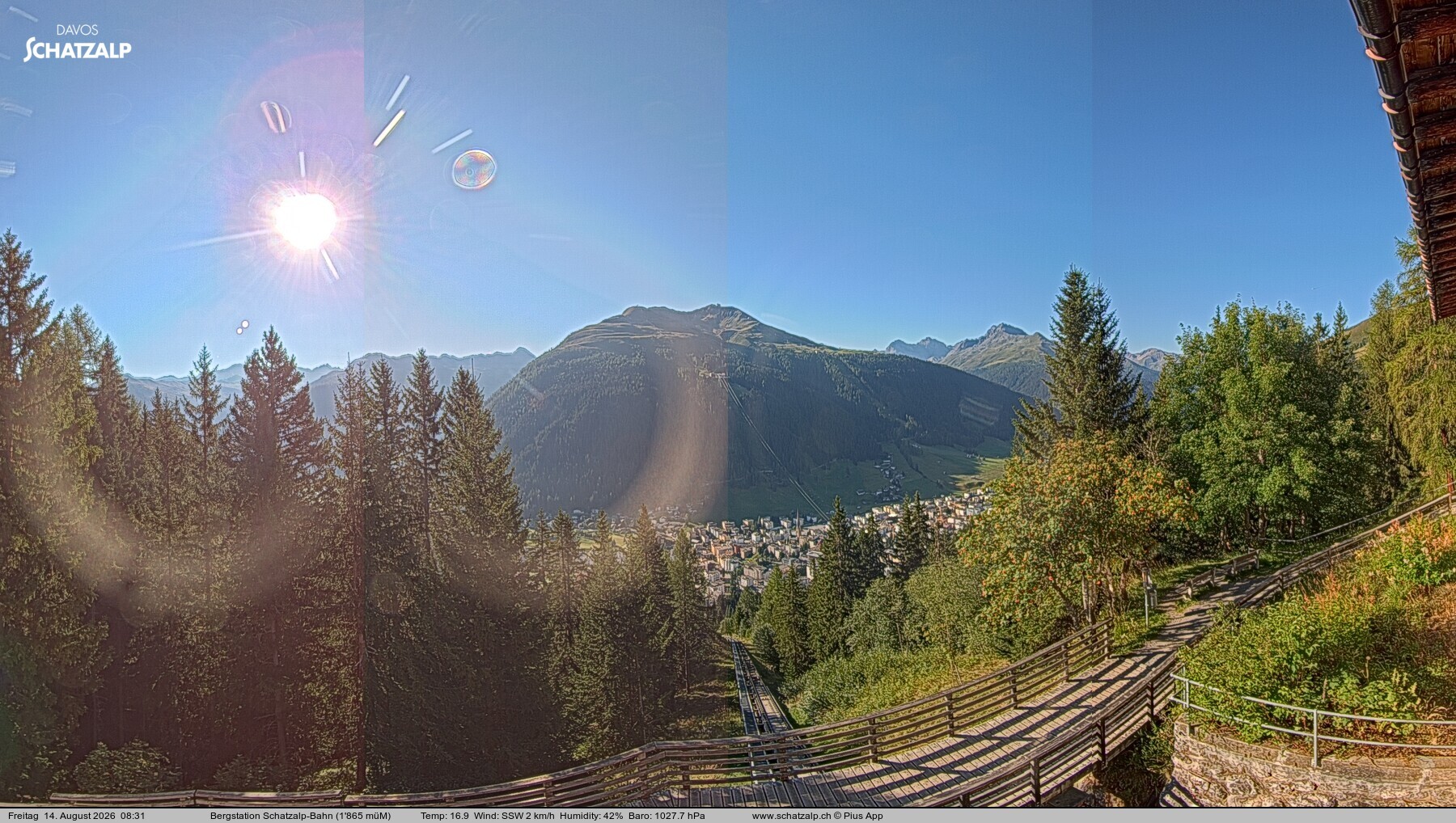 Archiv Foto Webcam Schatzalp