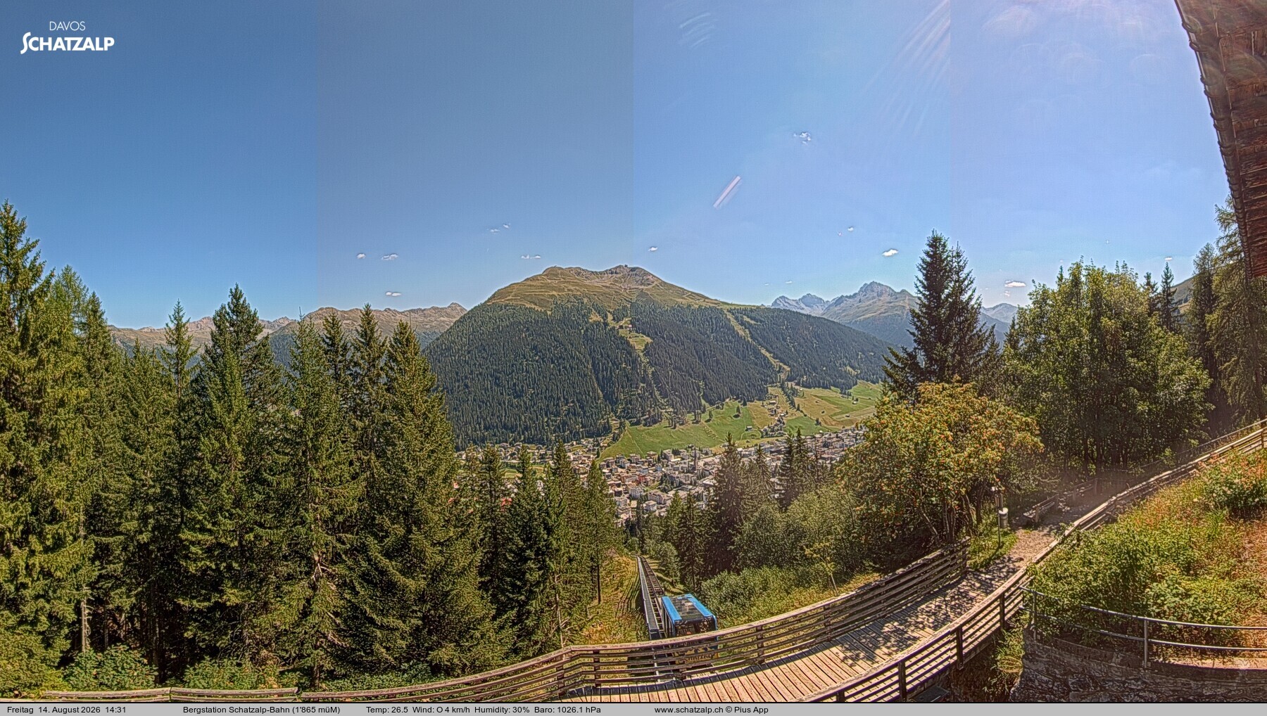 Archiv Foto Webcam Schatzalp