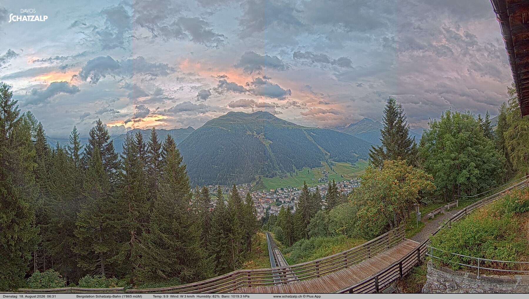 Archiv Foto Webcam Schatzalp