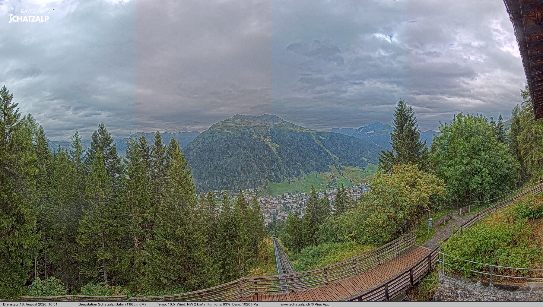 Archiv Foto Webcam Schatzalp