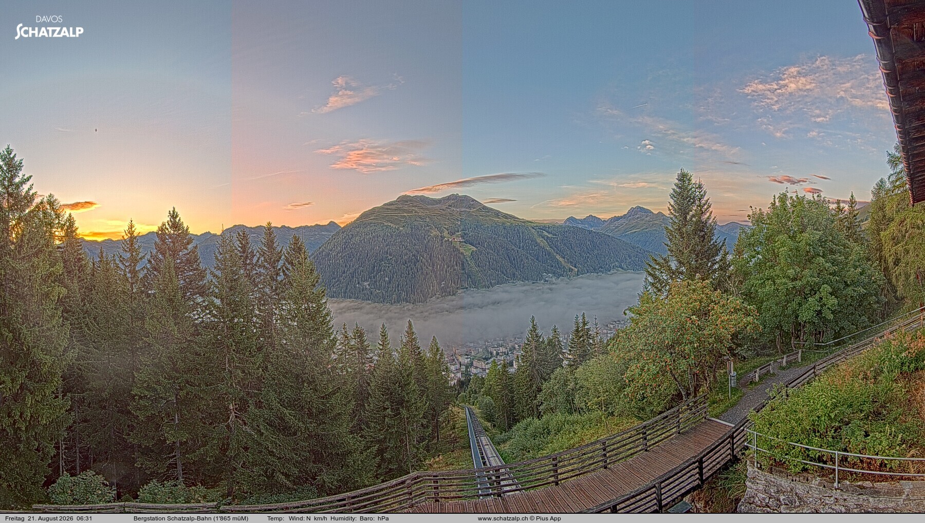 Archiv Foto Webcam Schatzalp