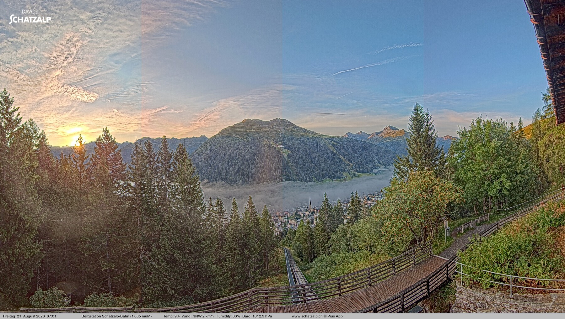 Archiv Foto Webcam Schatzalp