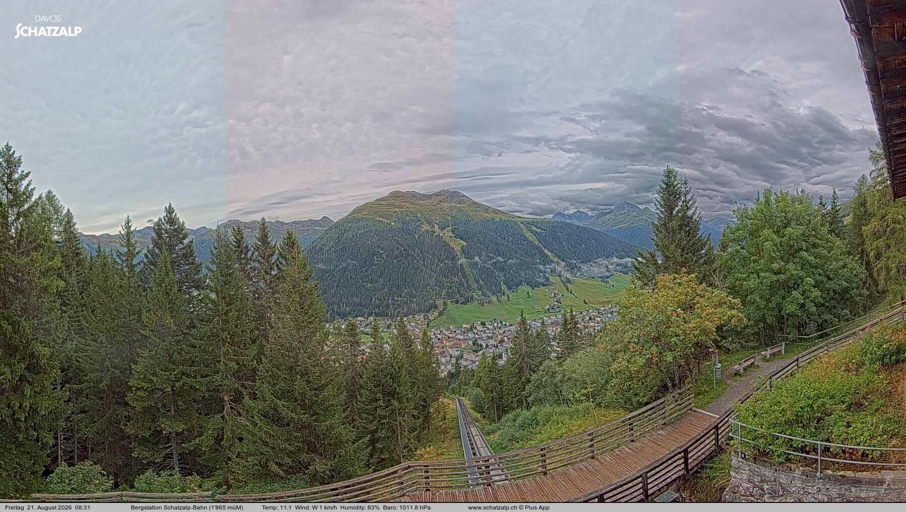 Archiv Foto Webcam Schatzalp