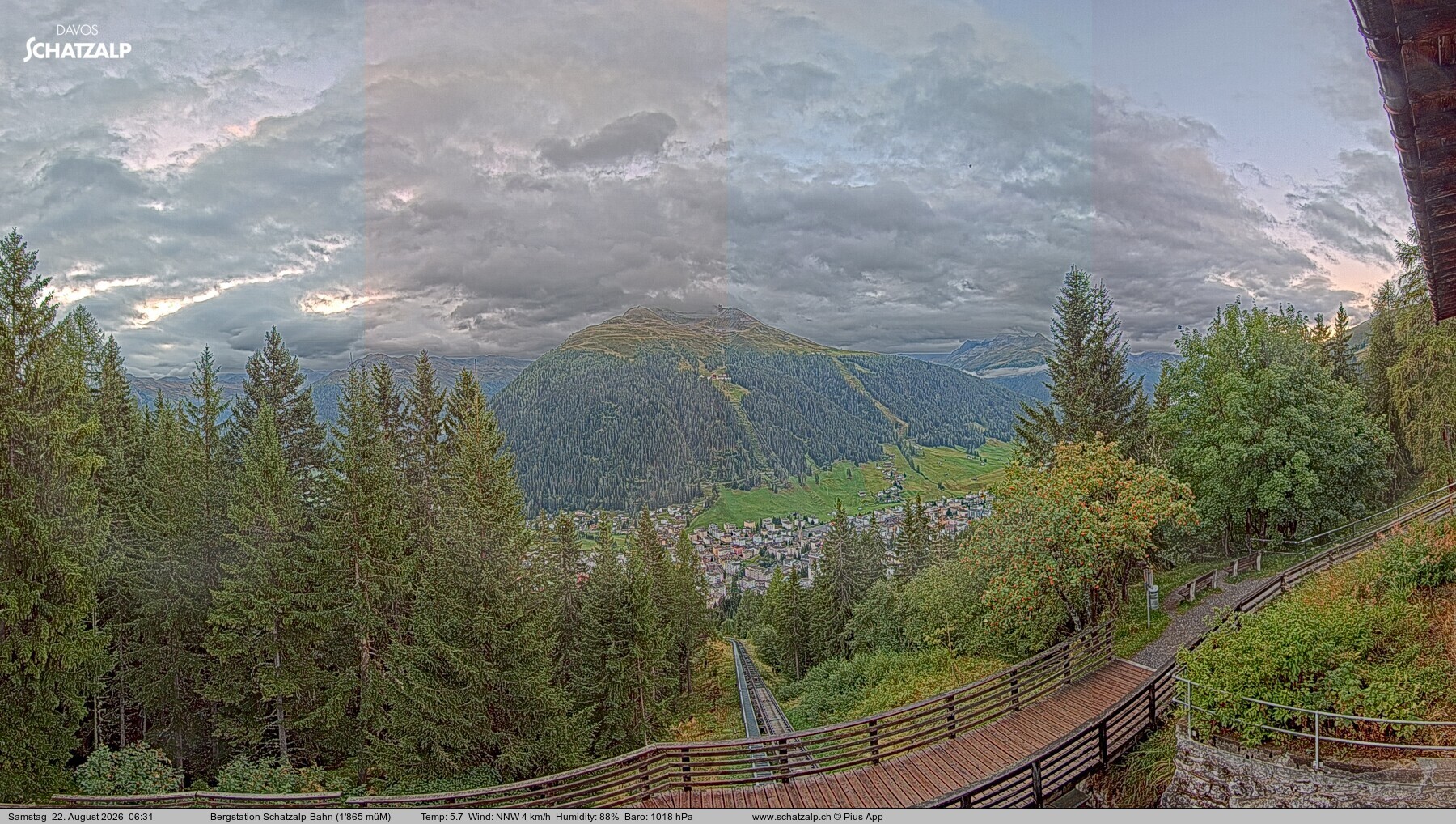 Archived image Webcam at Schatzalp