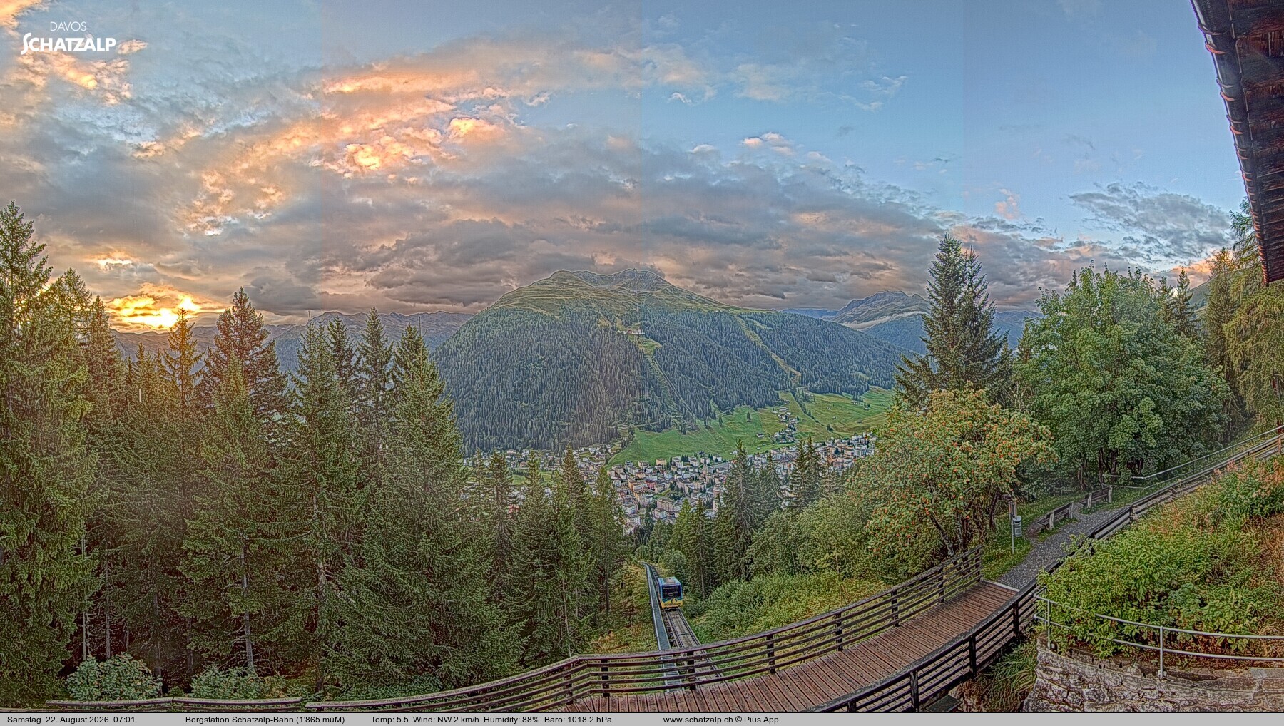 Archived image Webcam at Schatzalp