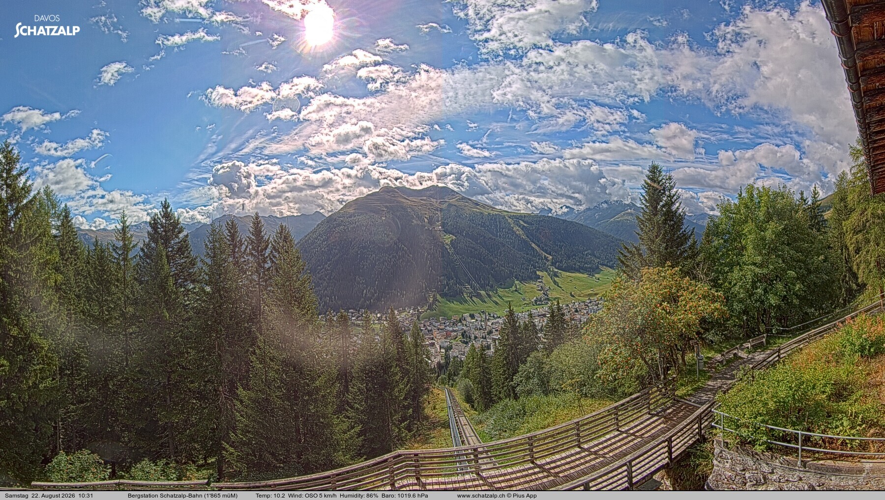 Archived image Webcam at Schatzalp