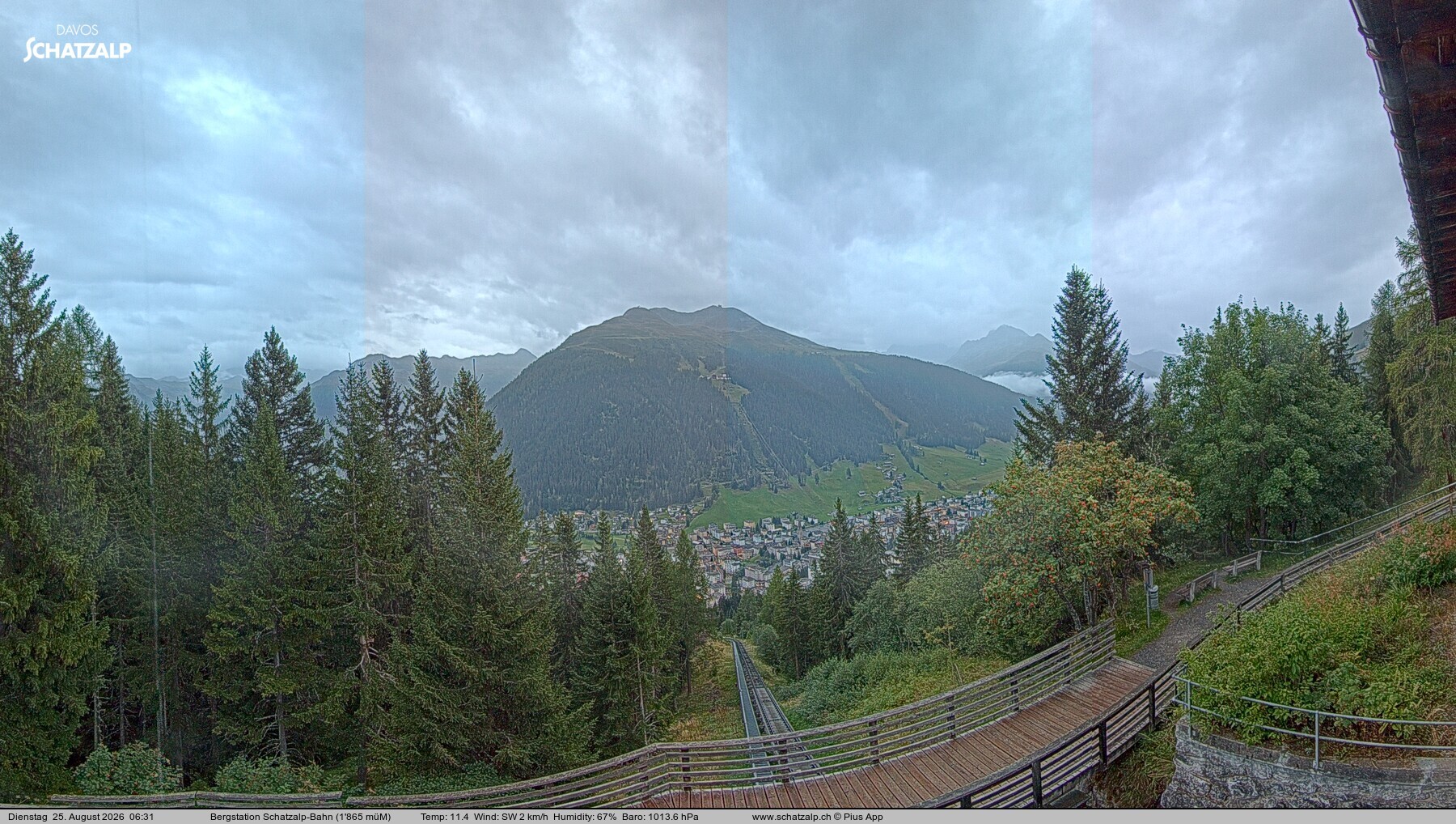 Archived image Webcam at Schatzalp